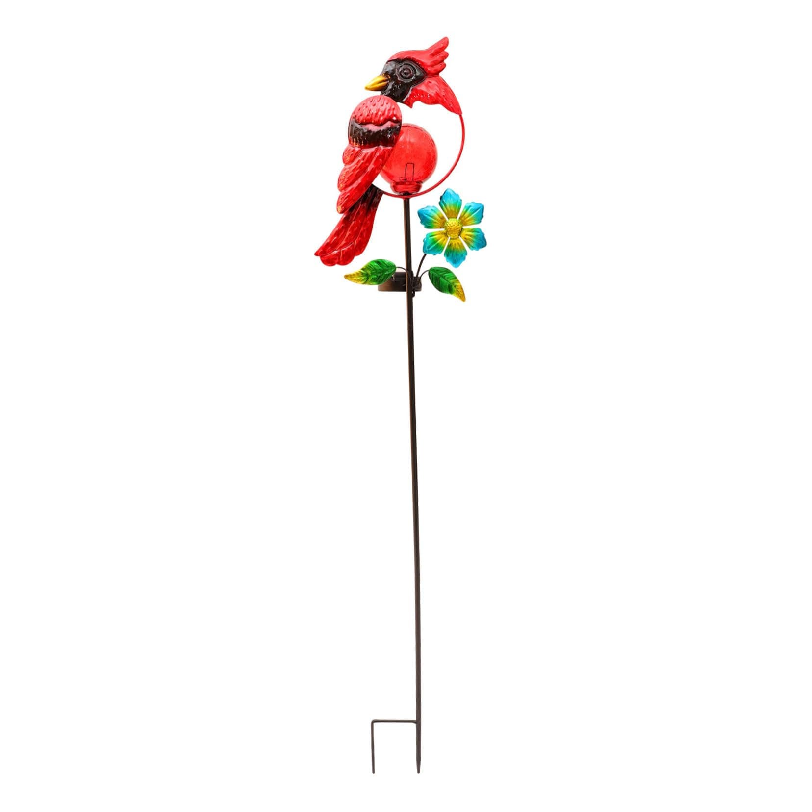 LIOOBO Solar-Powered Parrot Design Lawn Light for Garden Pathway Retro Landscape Decorative Light