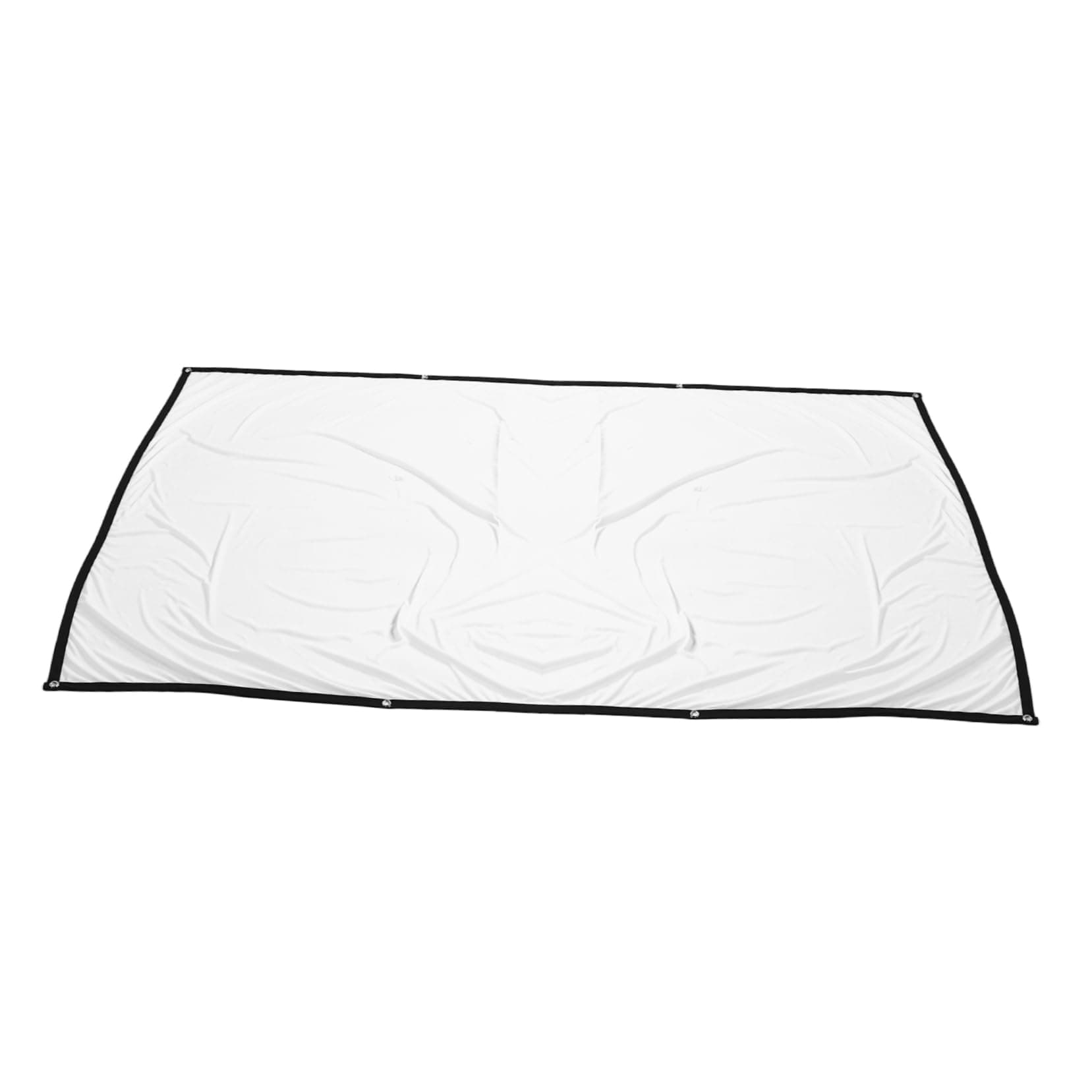 QUMIIRITY Portable Projector Sheet, Indoor Movie Screen, 100 Inch 16:9 White Projection for Camping Cinema