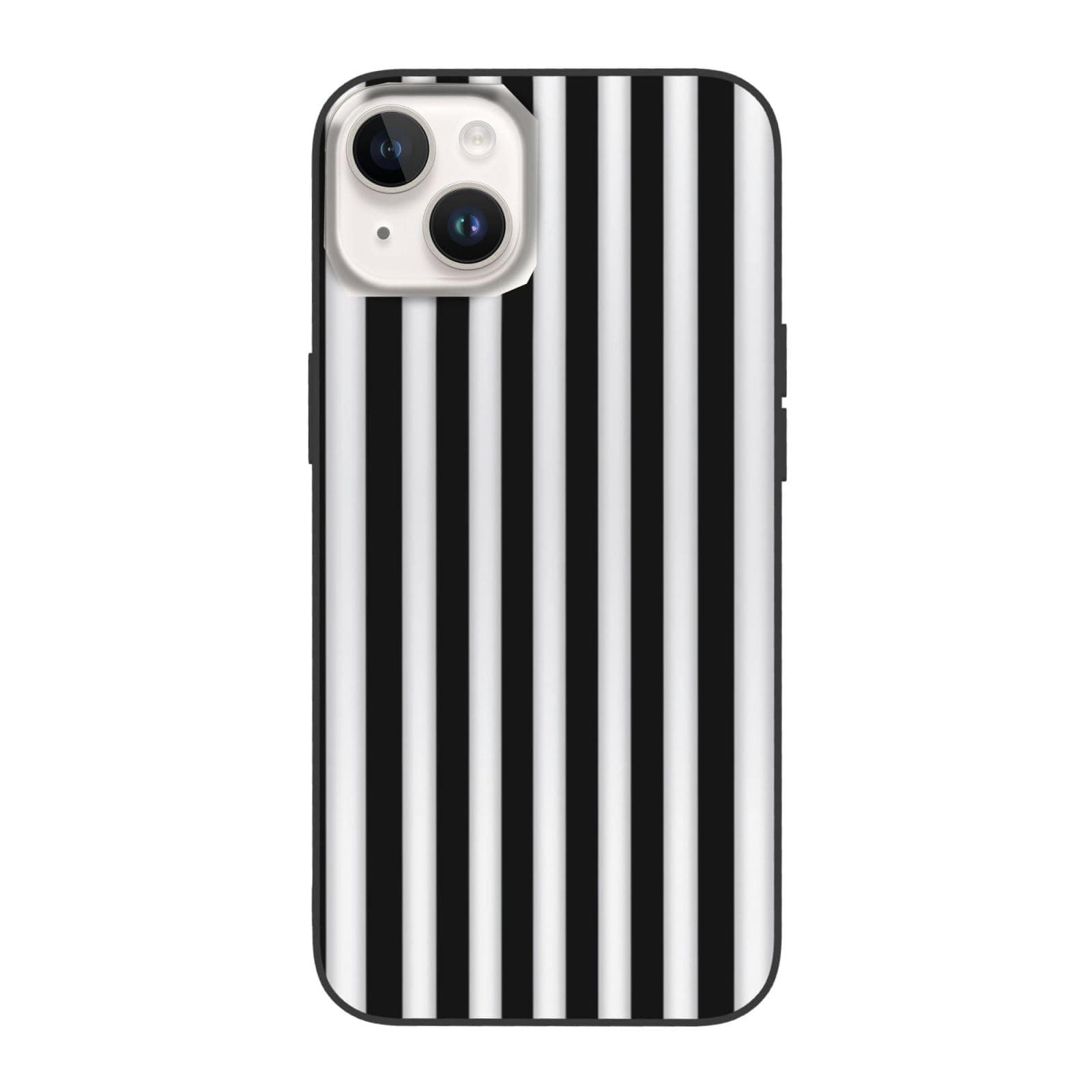 TONAUA Black and White Stripe Print for iPhone 14 Case Drop-Proof Protection 6.1 in for iPhone 14, 6.7in for iPhone 14 Plus