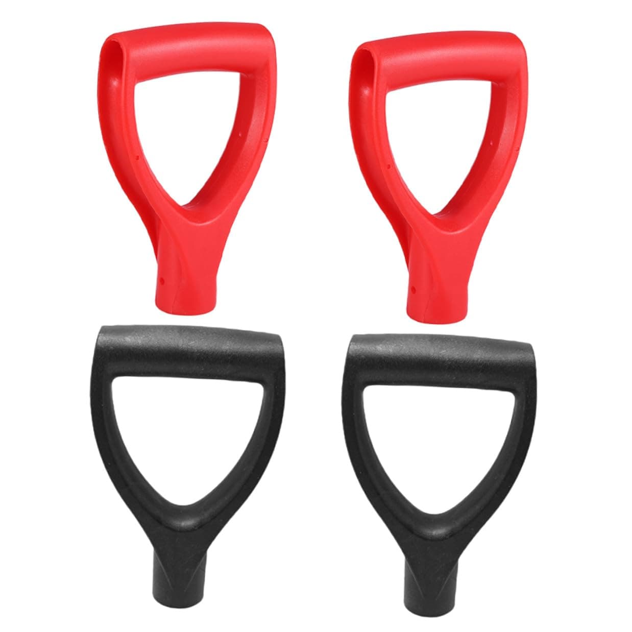 PartyKindom 4pcs D-Shaped Shovel Replacement Handles Plastic Tool Handles for Comfortable Gardening