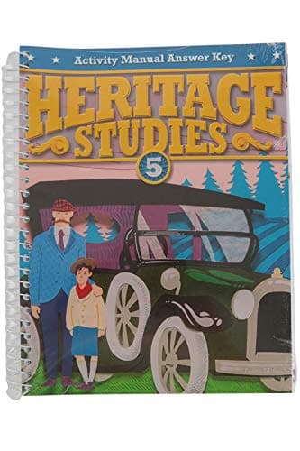 BJU Press Heritage Studies 5 Student Activity Manual Answer Key, 4th Edition, Grade 5