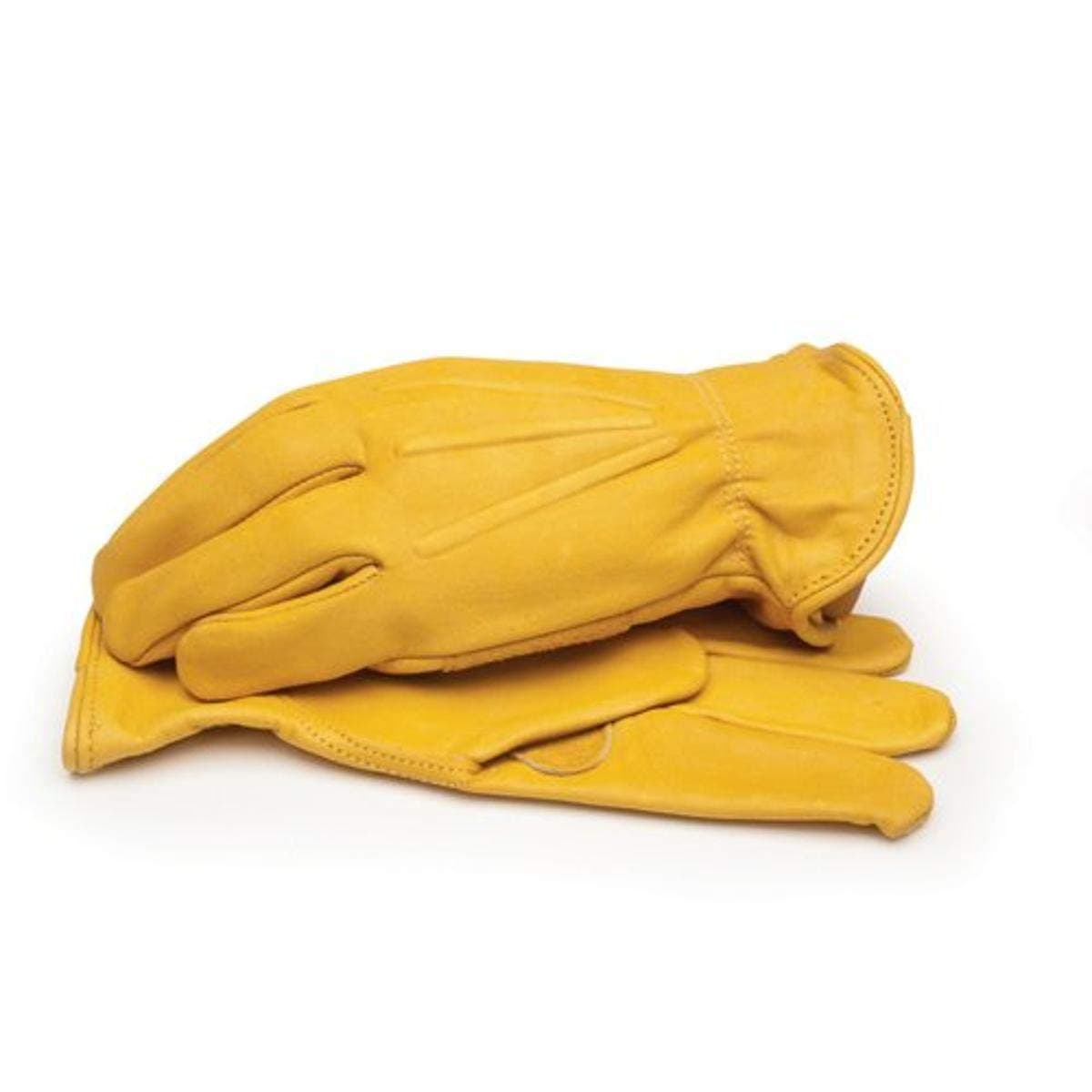BlackCanyon Outfitters - 84000/XL Large Grain Cowhide Leather Driver Gloves with Shirred Elastic Wrist-Pair