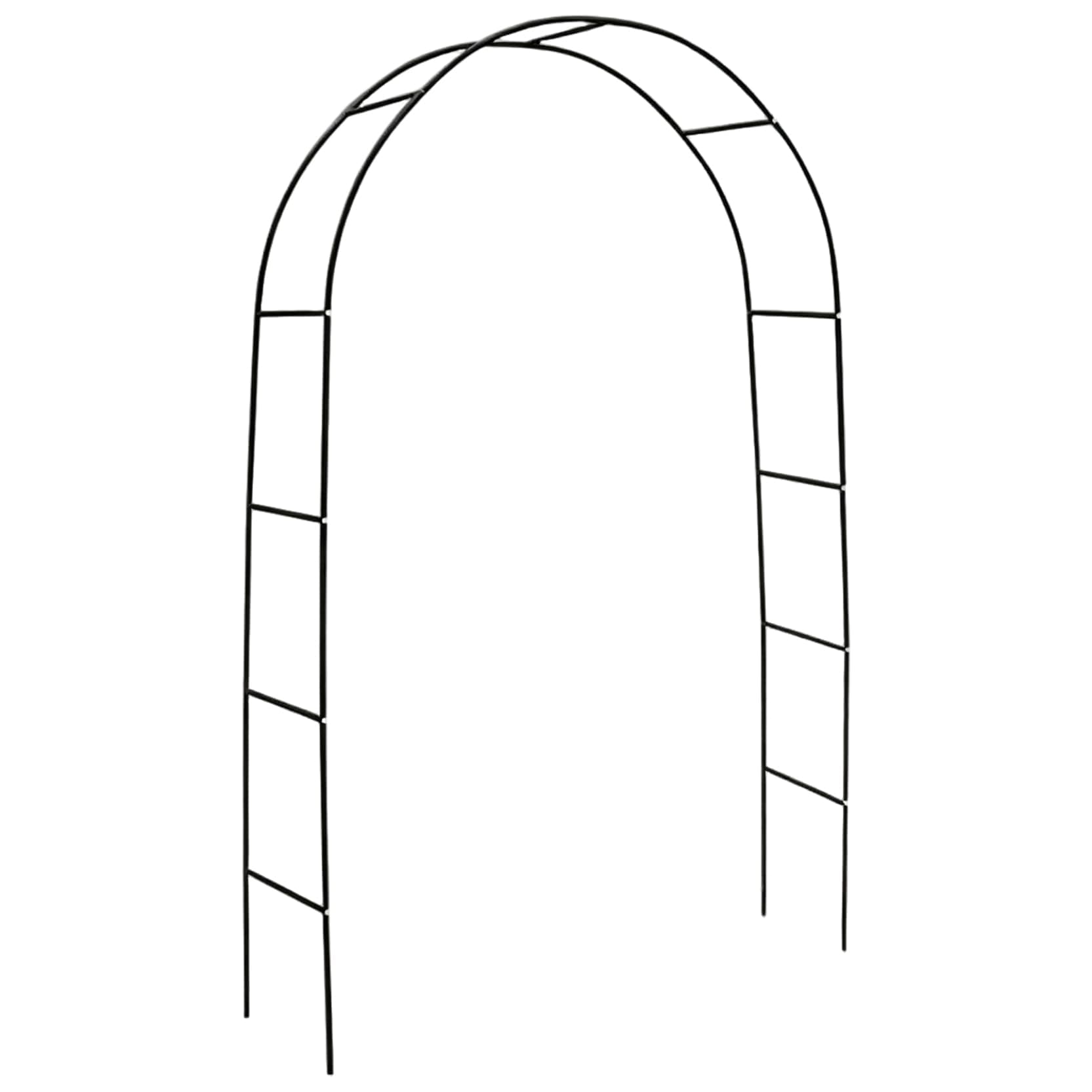 Garden Arch, Thickened Rustproof Metal Arch Frame Climb Plants Trellis Garden Arbor for Climbing Plant Outdoor Wedding Party