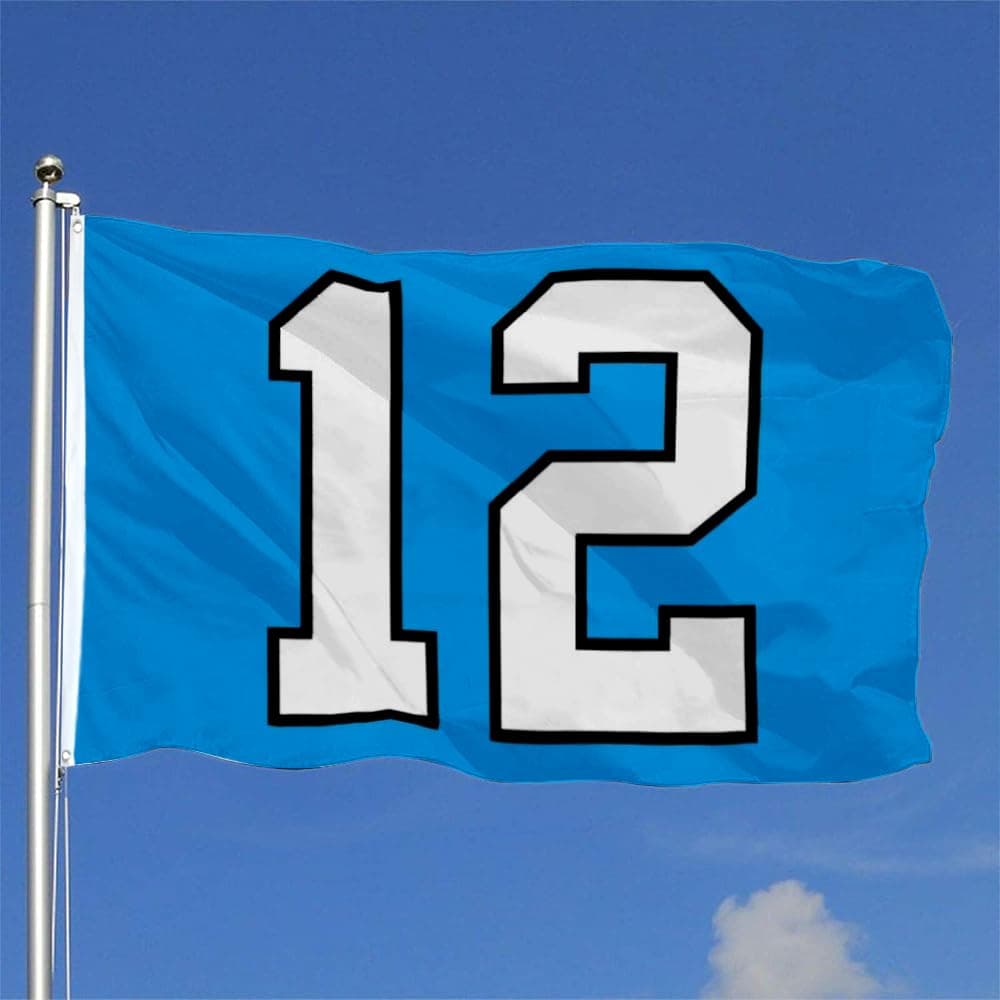 Fyon Large 12TH Man Light Blue Flag 3X5Ft