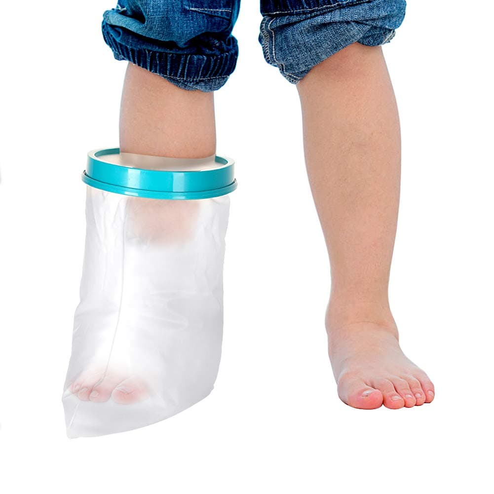 Cast Cover Kids Foot Protector for Shower Bath, Waterproof Cast Keep Cast Bandage Dry, Watertight Cast Bag for Child Wound Foot Ankle Orthopedic Boot 12 Inches
