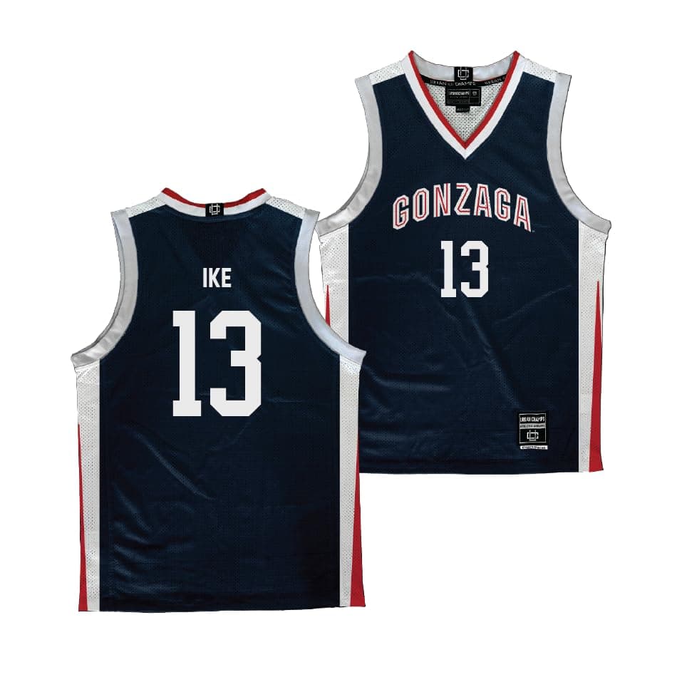 NIL Store Graham IKE Gonzaga Men's Basketball Navy Jersey