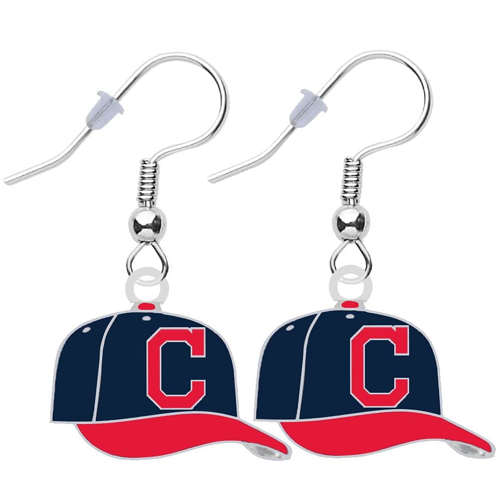 Baseball Cap Earrings Pierced