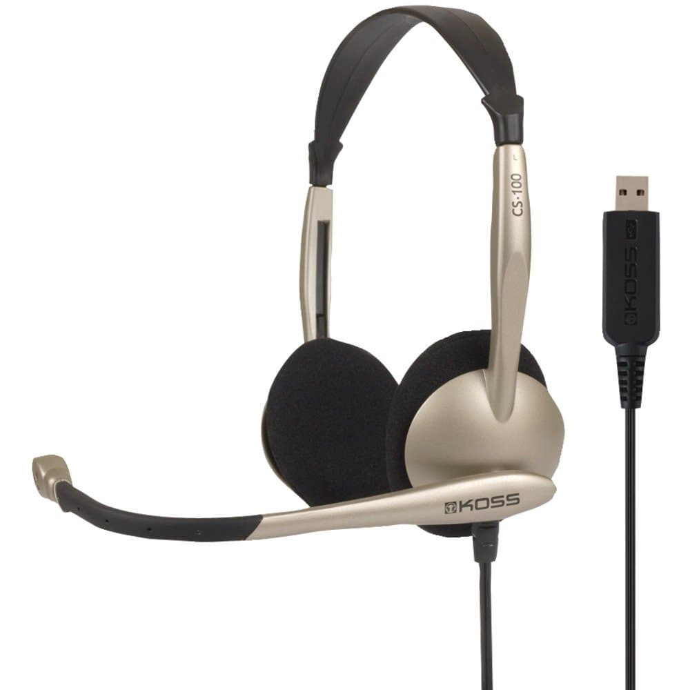 Comm Headset W/Mic USB 8ft Vol Noise Reduction Foam Ear Cushions