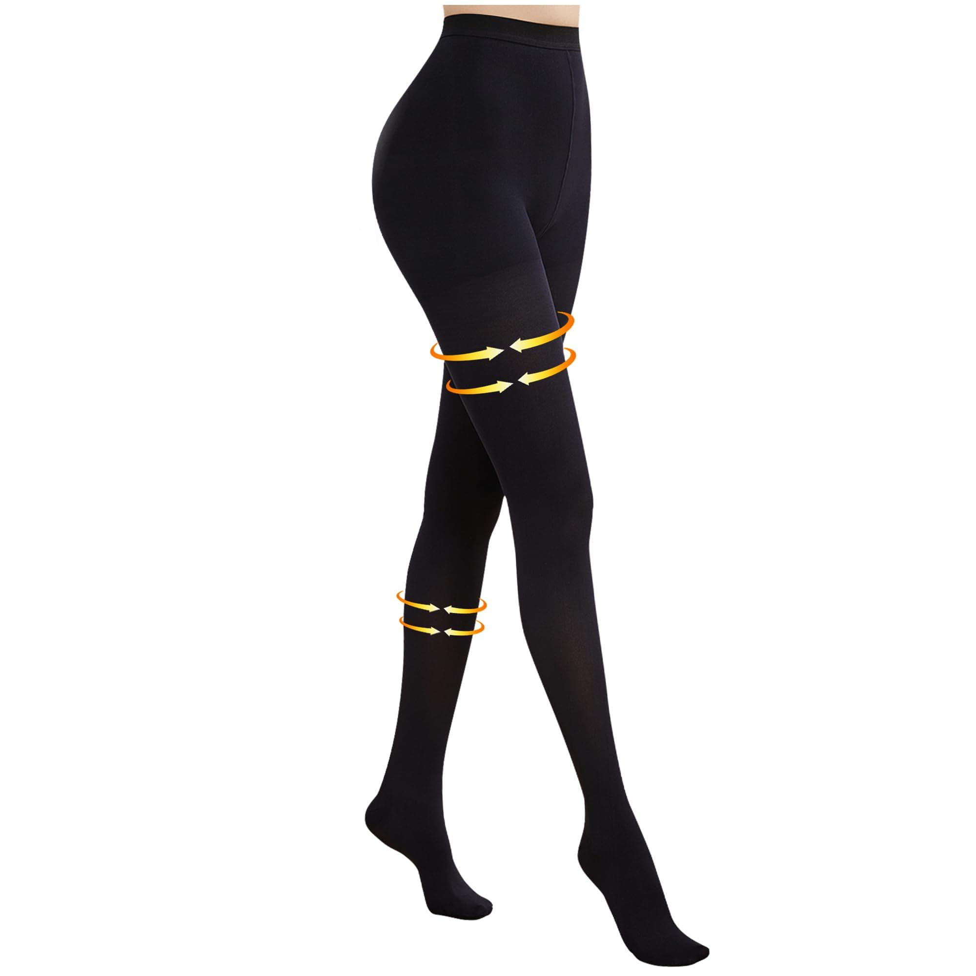 Myshear Medical Compression Pantyhose for Women Men, 15-20 mmHg Compression Tights, Closed Toe Graduated Compression Stockings, High Waist Compression Leggings, Support Hose for Varicose Veins, Edema