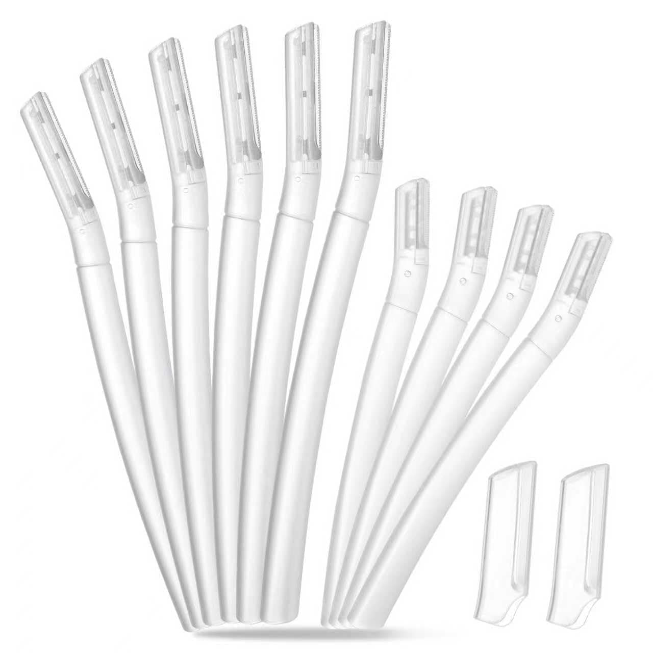 Mistfree Dermaplane Razor for Women Face, 10PCS Eyebrow Razors, Dermaplaning Tool with Storage Case, Professional Face Razors for Peach Fuzz Removal, Eyebrow Shaping, Smooth Skin & Gentle Exfoliation