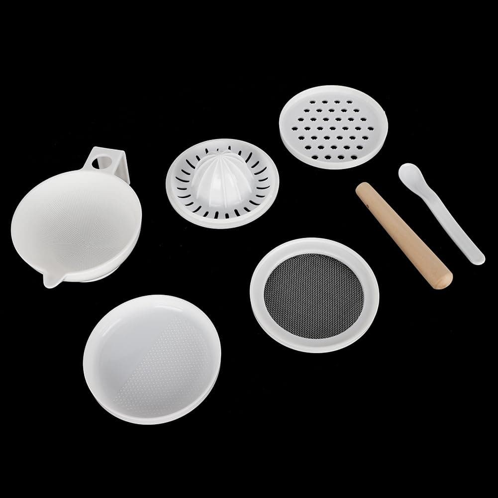 Saluaqui Infant Food Grinding Bowl Set Multi Functional Vegetable and Fruit Grinder Tool With Comfortable Handle and Non Slip Base for Easy Meal Preparation and Safe Feeding