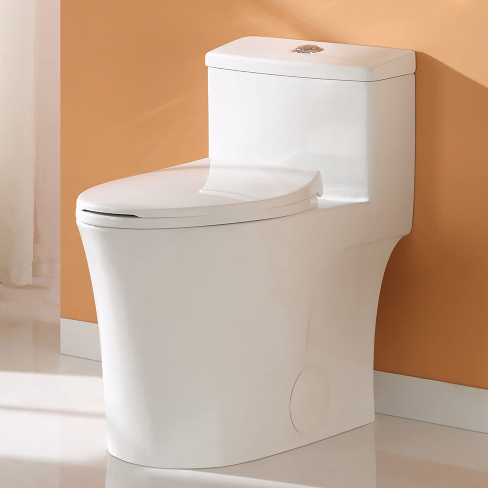 HOROW T0338W One Piece Toilet with ADA Chair Height 17.3", Dual Flush