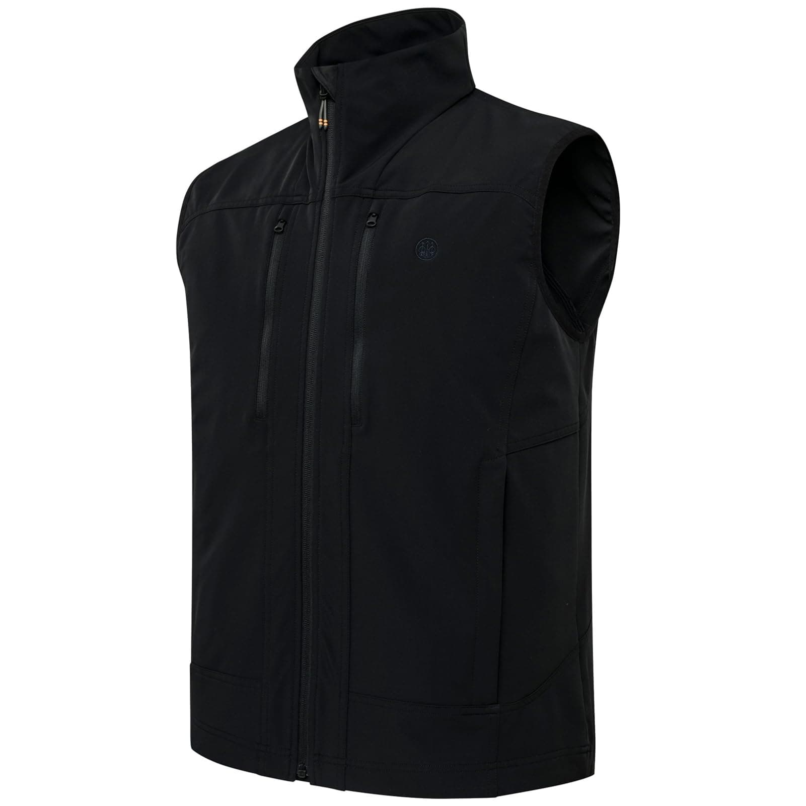 Beretta Men's Sonoran Softshell Vest - Wind & Water-Resistant Shooting Training Gear w/Microfleece Lining & Ventilated Back, Gunmetal Black, X-Large