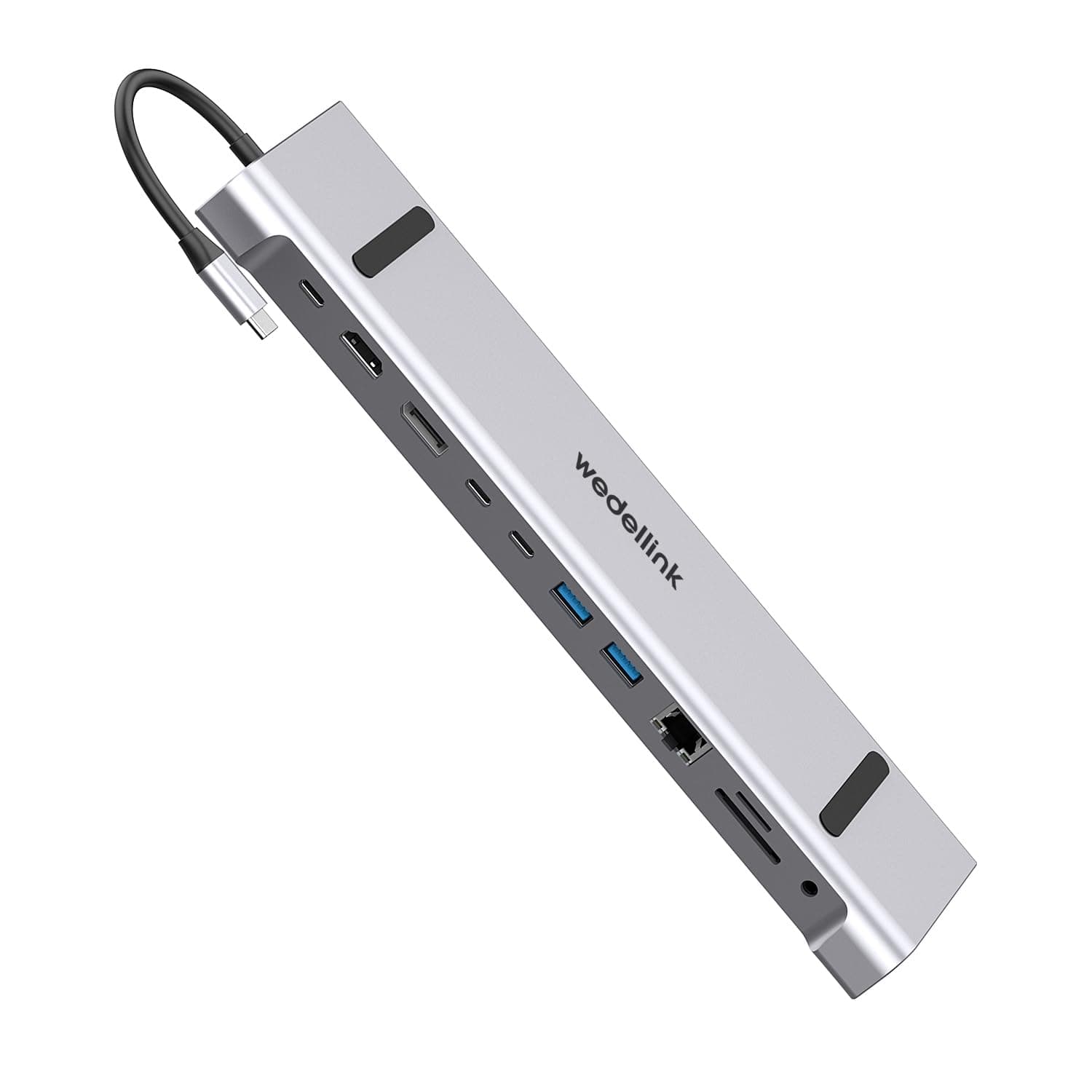 12 in 1 USB C Docking Station Dual Monitor HDMI, 4K DP, USB 3.0, 100W PD, RJ45, SD/TF Reader, Universal Laptop Dock for MacBook Pro/Air, Dell, HP, Surface, Lenovo, Plug & Play