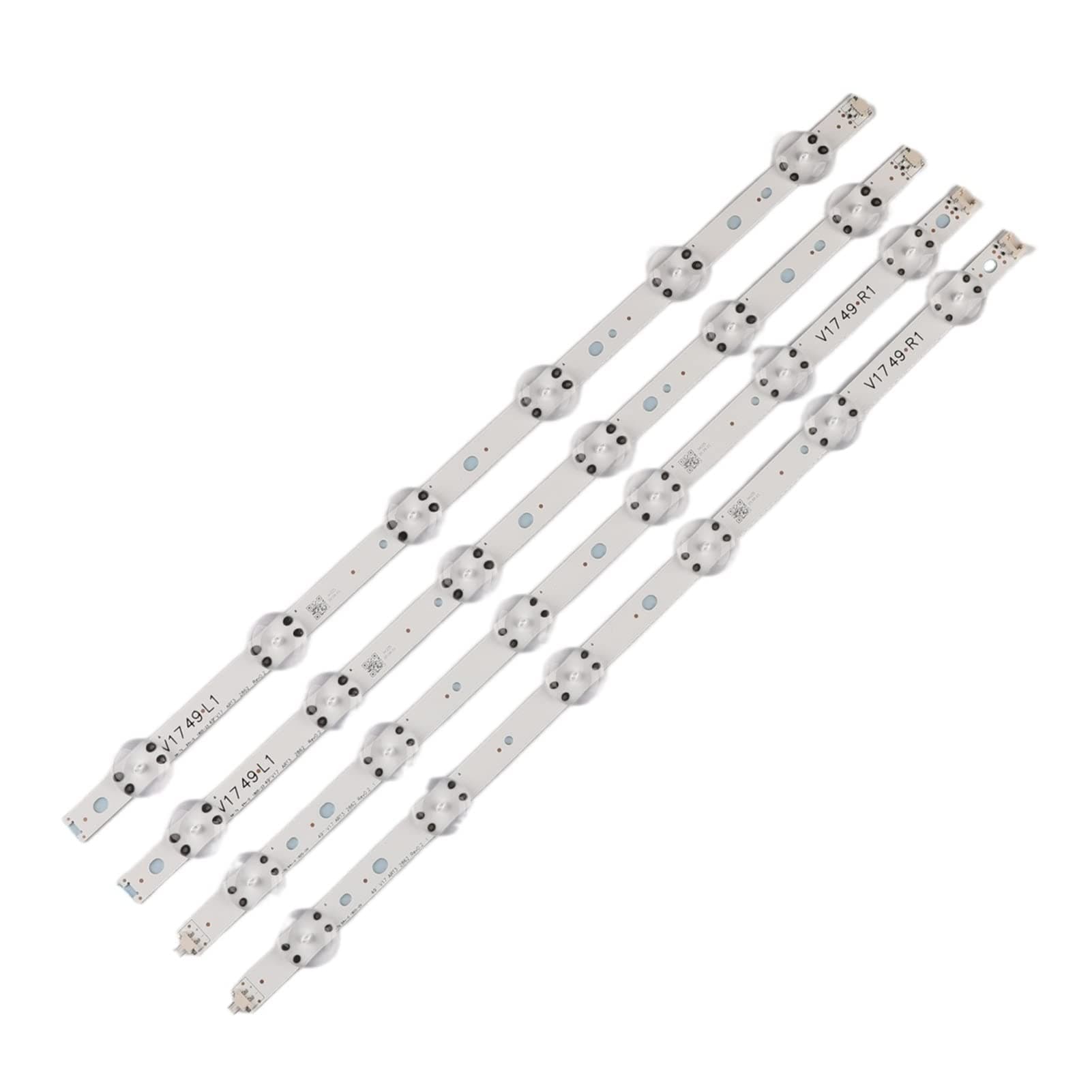 AZJSCNBE 4pcs/Kit LED Strips 49 TV 49UJ651V 49UV340C UB 49UJ6500 UB LC490DGG 6916L 2862A 6916L 2863A V17 49 L1 V17 49 R1 Fit for LG(Light bar only)