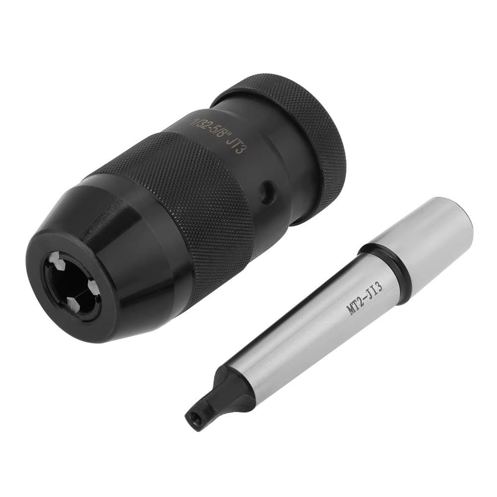 EJTGM Keyless Drill Chuck 1-16mm (5/8"), Self Tightening MT2 JT33 Drill Chuck Arbor Set, Heavy Duty Lathe Drill Chuck for Milling Machine, Drilling Machine and Lathe