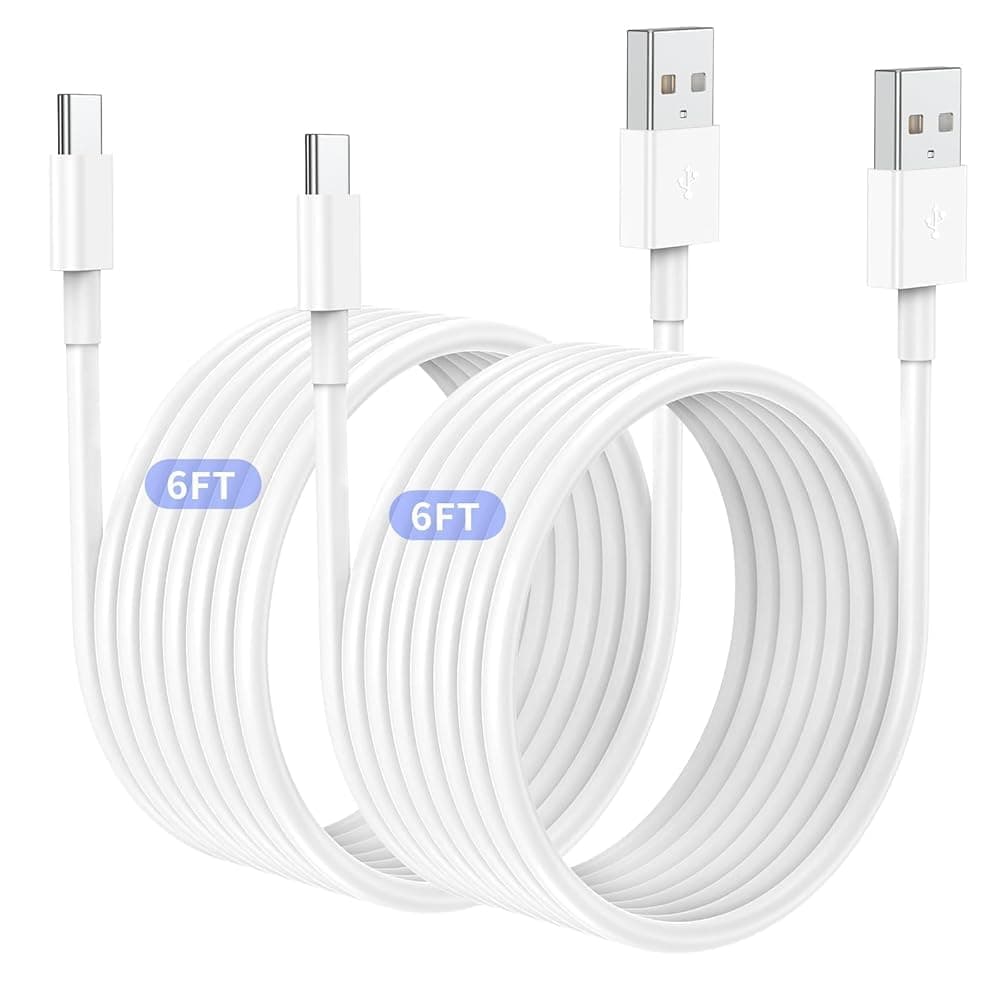 2 Pack 6FT Carplay Car Cable for Apple iPhone 16 Pro/16/15 Pro Max/15 Plus/15, Long USB A to USB C Carplay Charging Cable, iPad Pro 12.9/11.10th, Air 5th/4th, iPad Mini 6th Gen