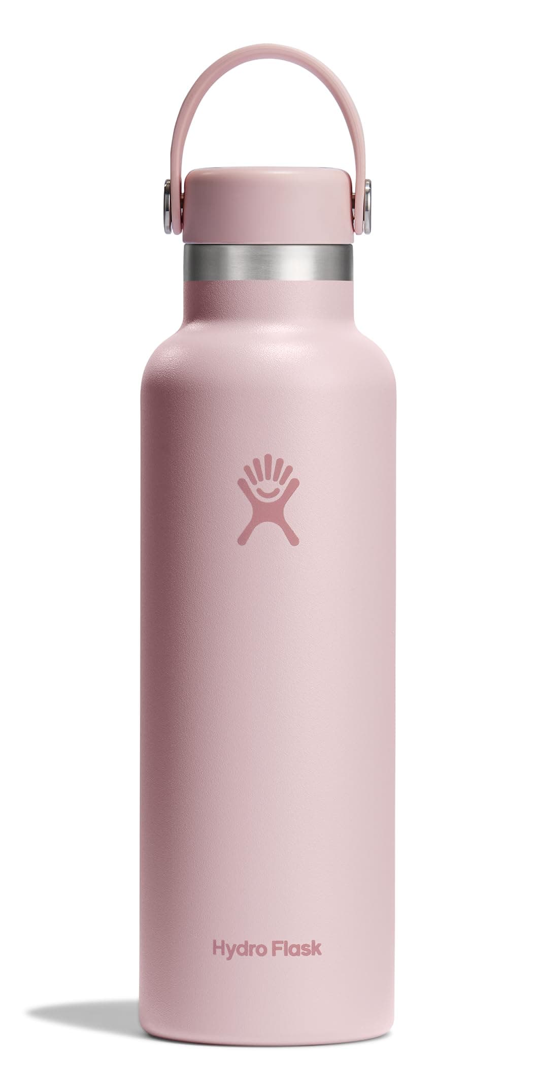 Hydro Flask Stainless Steel Standard Mouth Water Bottle with Flex Cap and Double-Wall Vacuum Insulation,Trillium, 21 Ounces