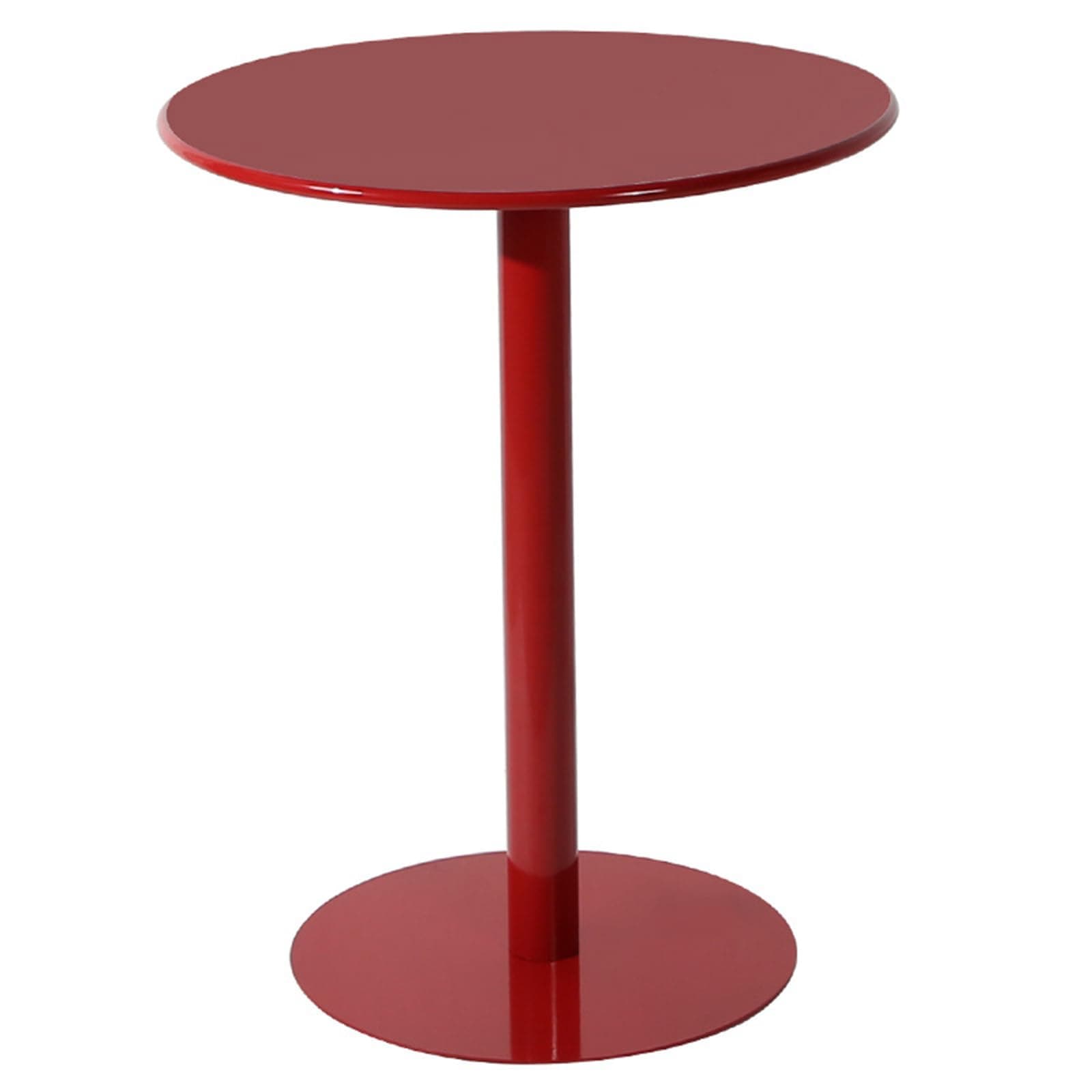 Round Bar Table Pub Table with Metal Base Patio High19.69-28.35in Round Bistro Pub Table Bar Cocktail Table for Dining Room Home Kitchen Patio Bistro 70 * 70 * 72cm High Gloss red