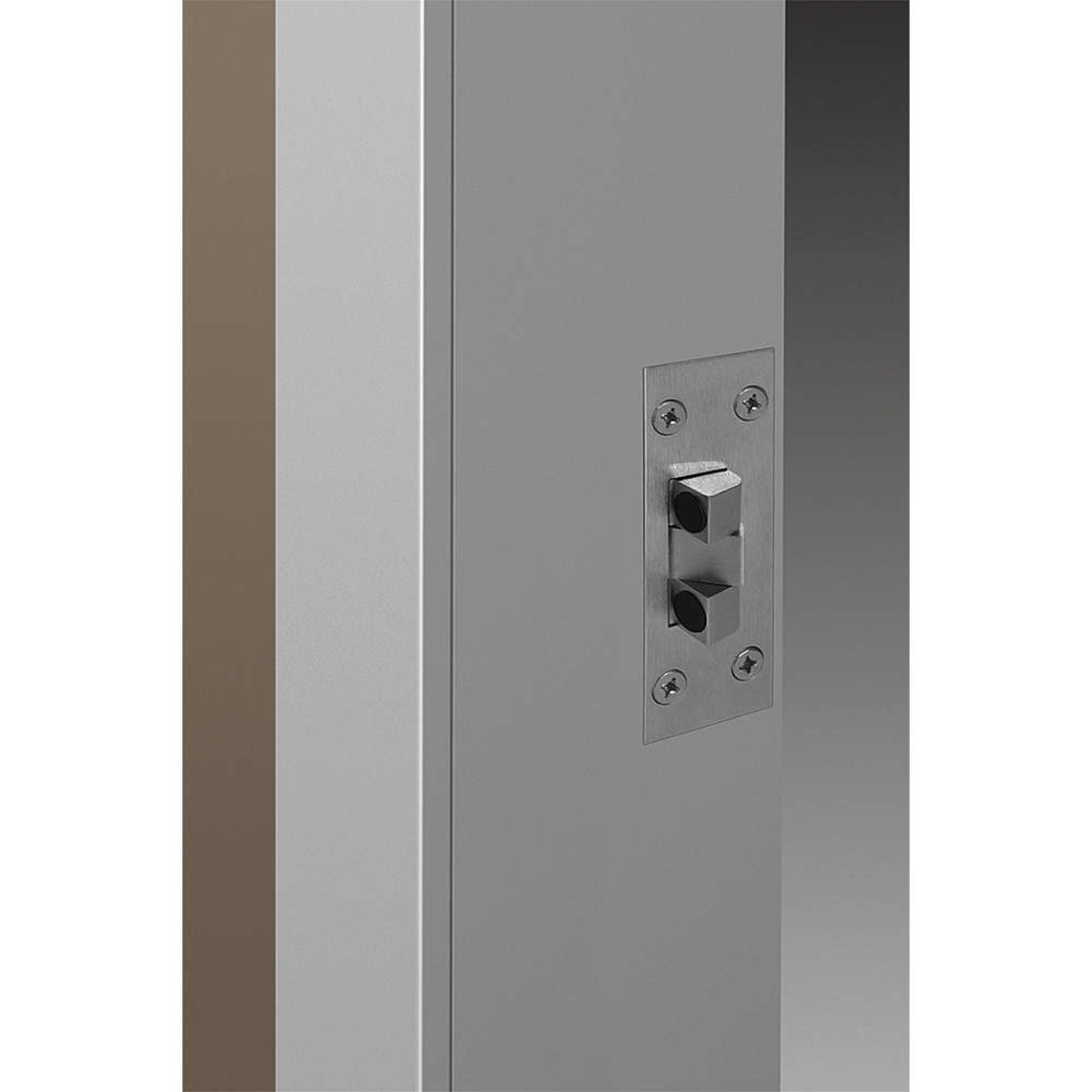 Door Stop, Wall Mount, Satin Chrome