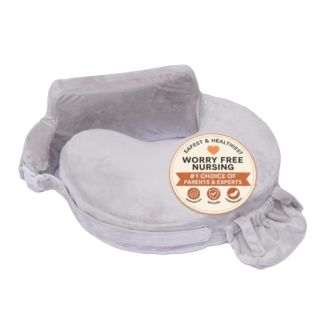 My Brest Friend Super Deluxe Nursing Pillow with Feeding Riser, Sandstone