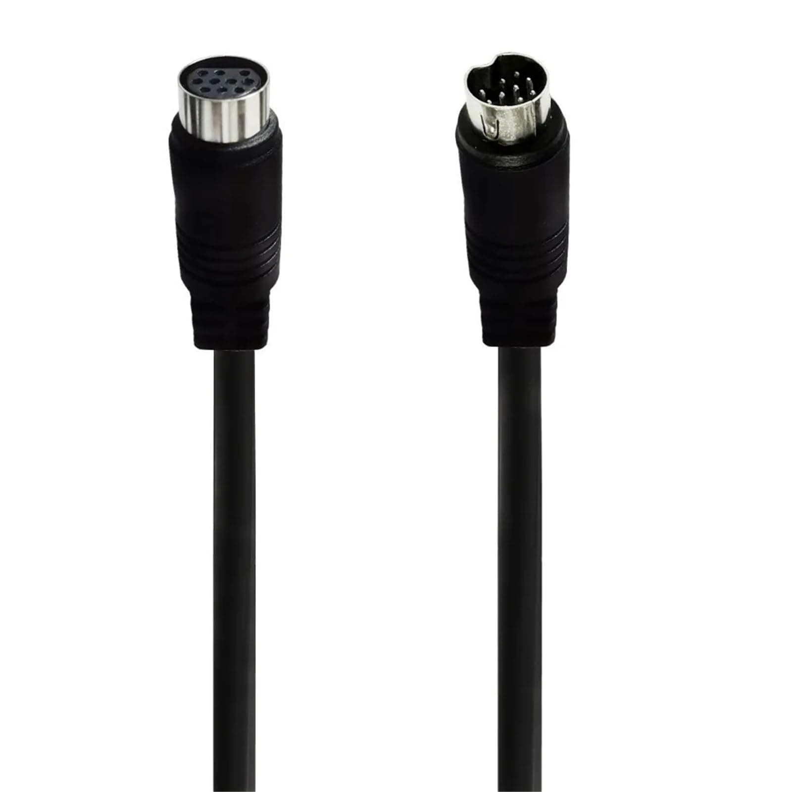 Mini DIN 10 pin Female to 10 pin Male M/F Audio Input Cable Cord 0.5m 3m with TV Receiver Monitor Projector Audio Video Receiver(Male-Female,0.5m)