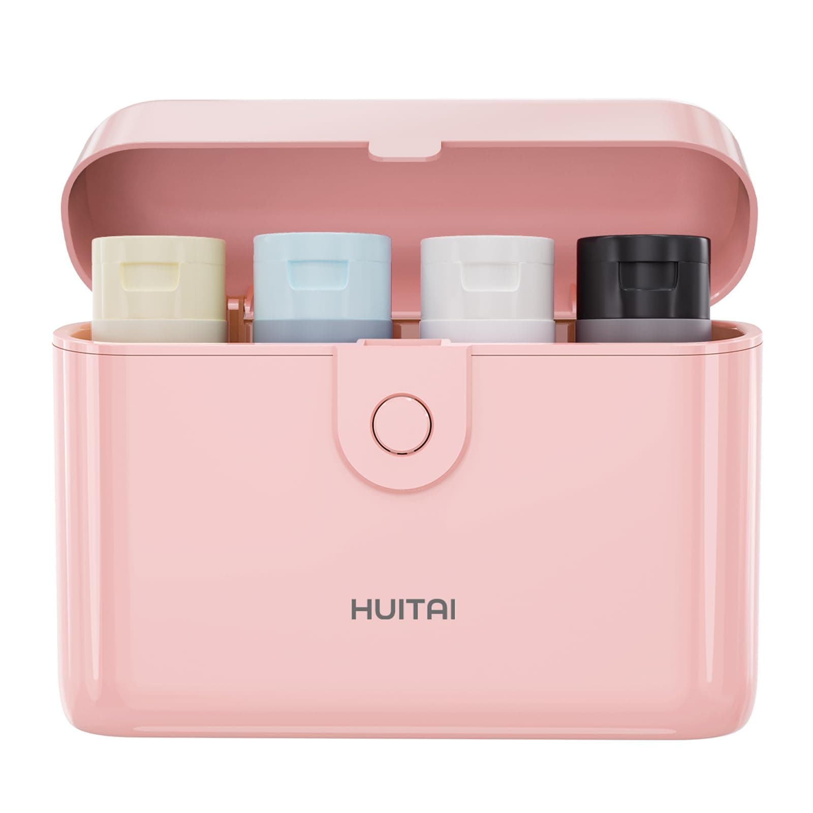 HUITAI Travel Bottles TSA 4x2oz With Case Leak-Proof Pink