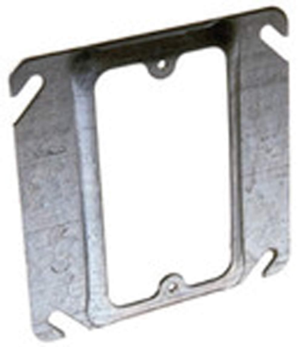 Raco 772 Pre-Galvanized Steel 1-Gang Drawn Cover 4 Inch x 4 Inch x 1/2 Inch