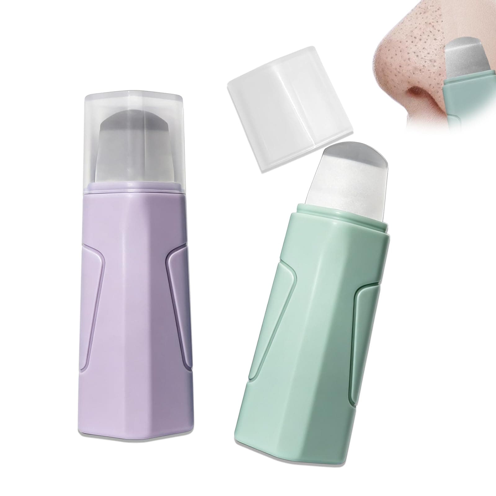 2PCS Pore Scraper,Blackhead Remover Tool,Stainless Steel Face Scraper,Deep Cleansing Master for Face&Nose Scraper,Facial Skin Scraper,Blackhead Scraper,Pore Extractor & Cleaner,Skin Care Beauty Tool