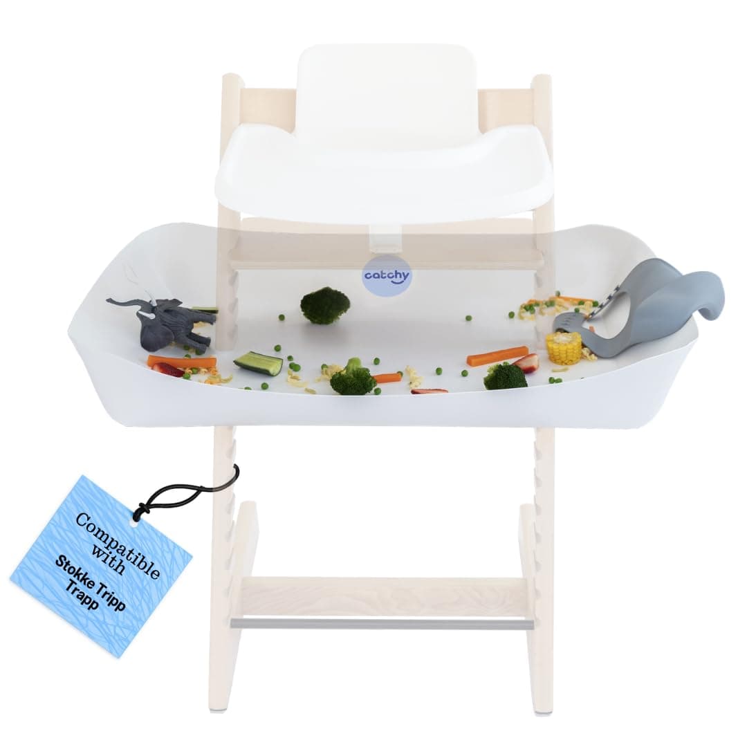 Catchy - The Food and Mess Catcher for the Stokke Tripp Trapp - Catchy Food Catching Accessory for Highchairs - Baby & Toddler Food Mat - High Chair Food Catcher - High Chair Accessories