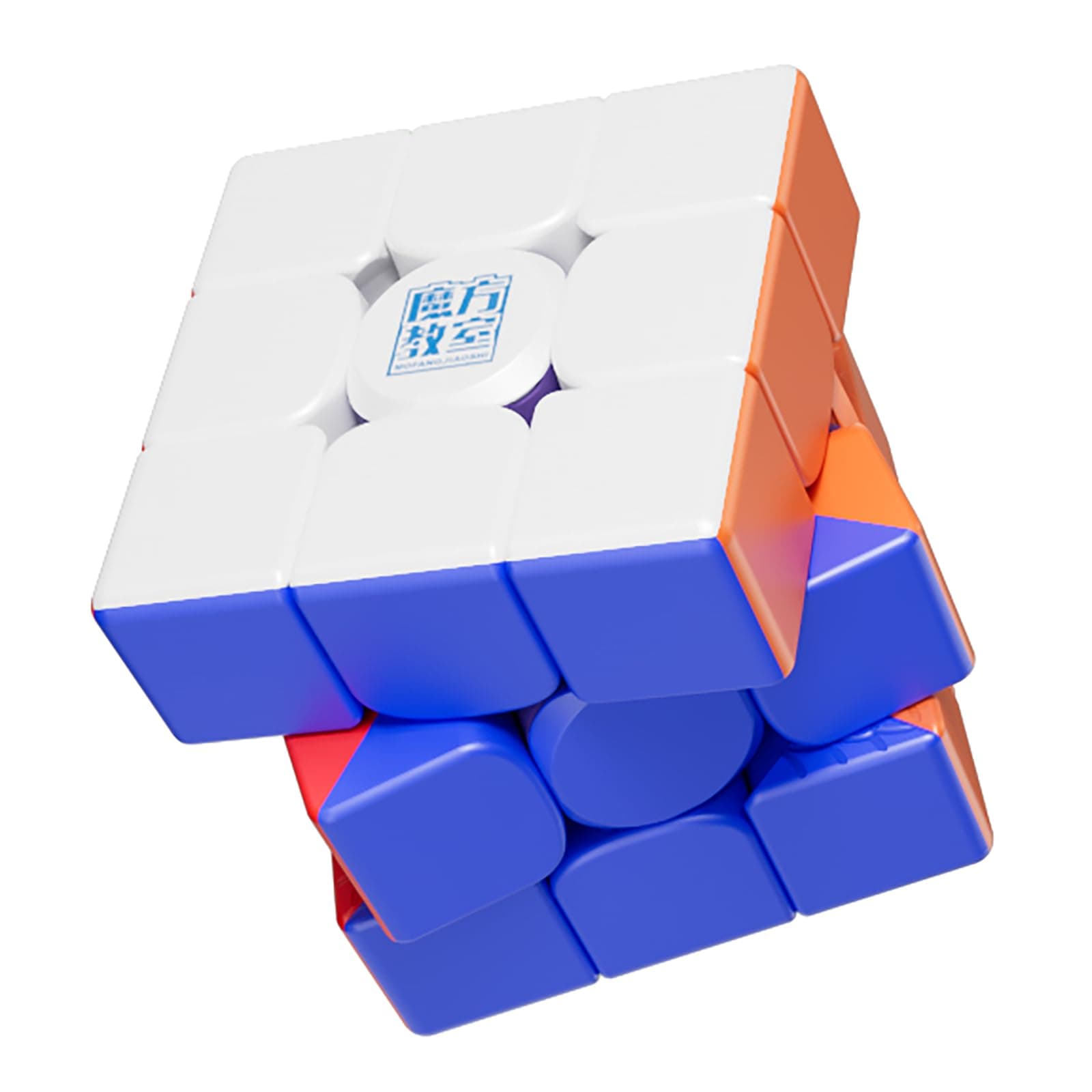 Willking Moyu RS3M V5 2023 MagLev 3x3 Speed Cube with Robot-Shape Display Box, Professional 3x3 Puzzle Cube Stickerless RS3M V5 MagLev Master Cube (Maglev Version)