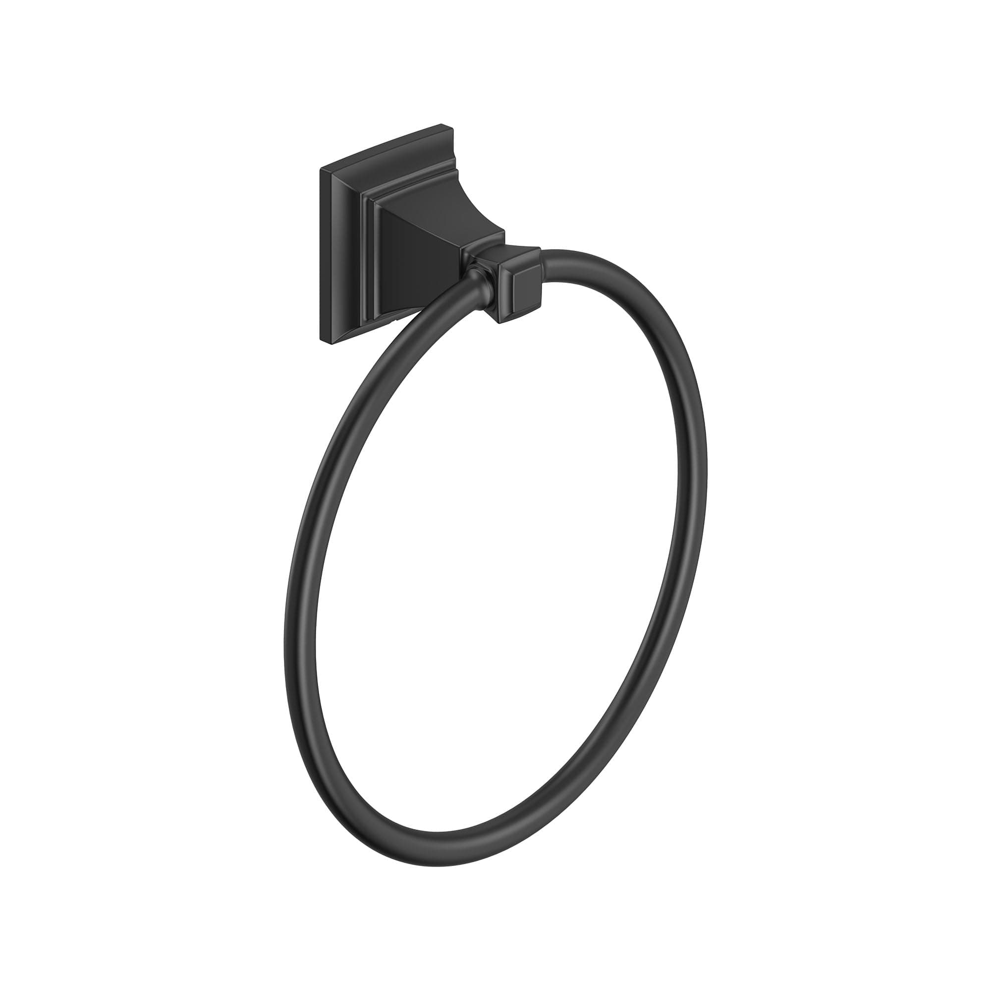American Standard 7455190.243 Town Square S Towel Ring, Matte Black