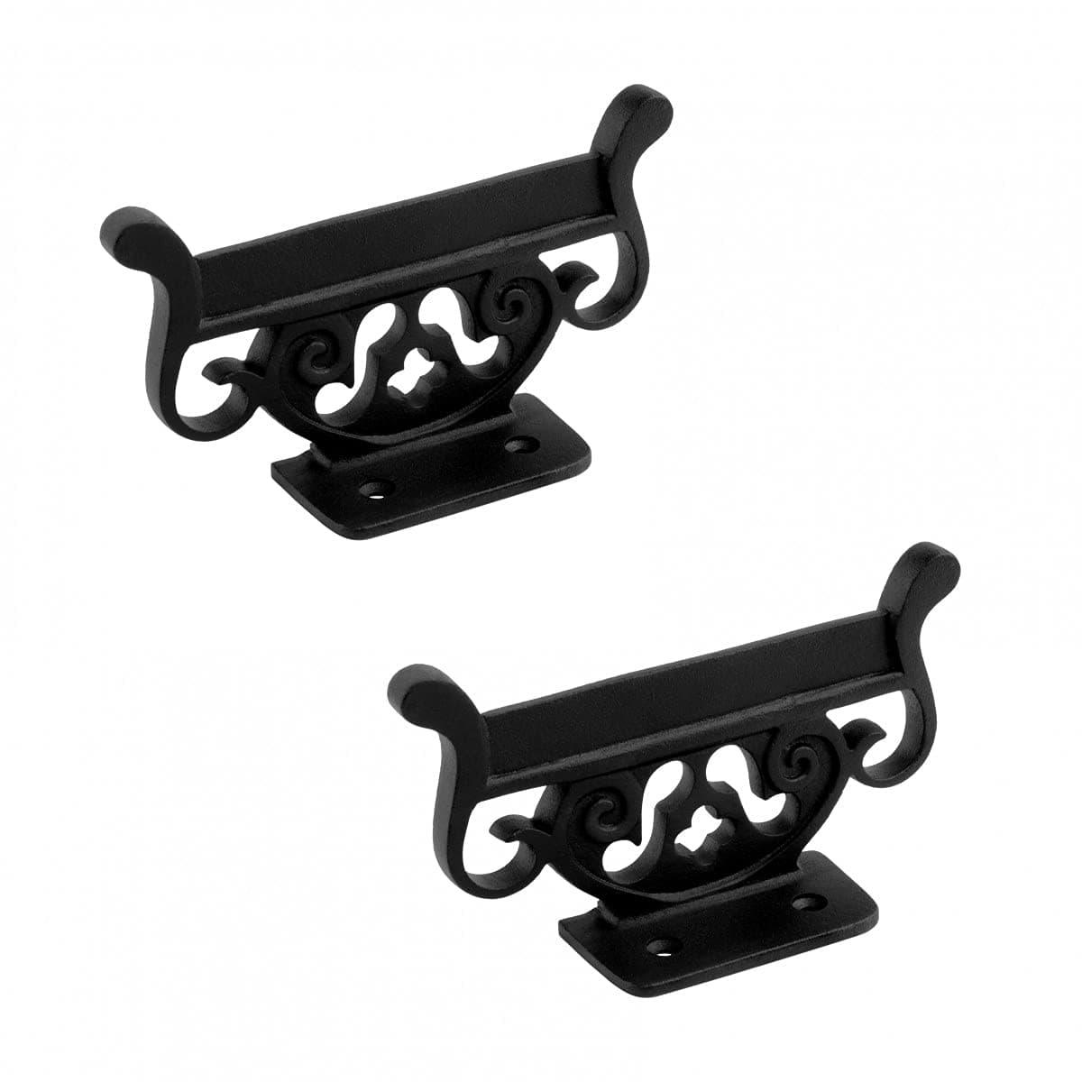 Antique Vintage Boot Scraper Black Wrought Iron Pack of 2