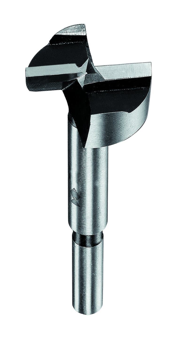 Fisch Universal Forstner Bit (34mm) - Best Speed-Cutter with Center Point, 2 Cutters, 2 Spurs and Reduced Cylindrical Shank - Crafted from Tool Steel for Edge Protection - FSC-012016 - Made in Austria