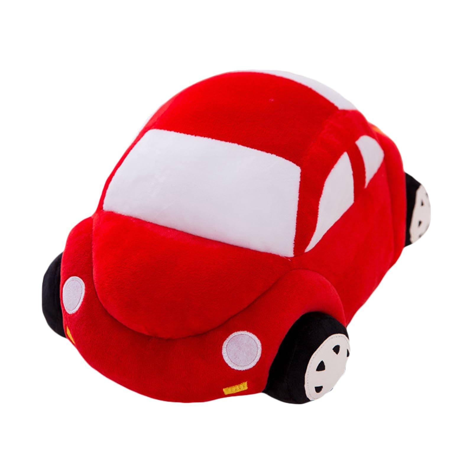 zhidiloveyou Car Plush Red Stuffed Car Shaped Pillow Cute Toy Decor, 11.8"