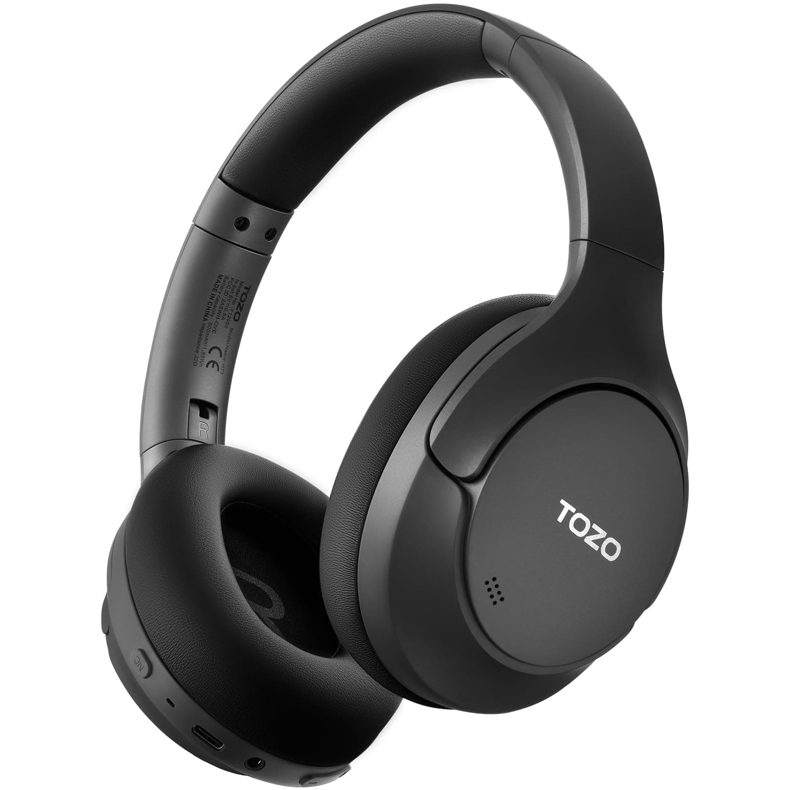 TOZO HT3 Hybrid Noise Cancelling Wireless Headphones, 90H Over Ear Headset