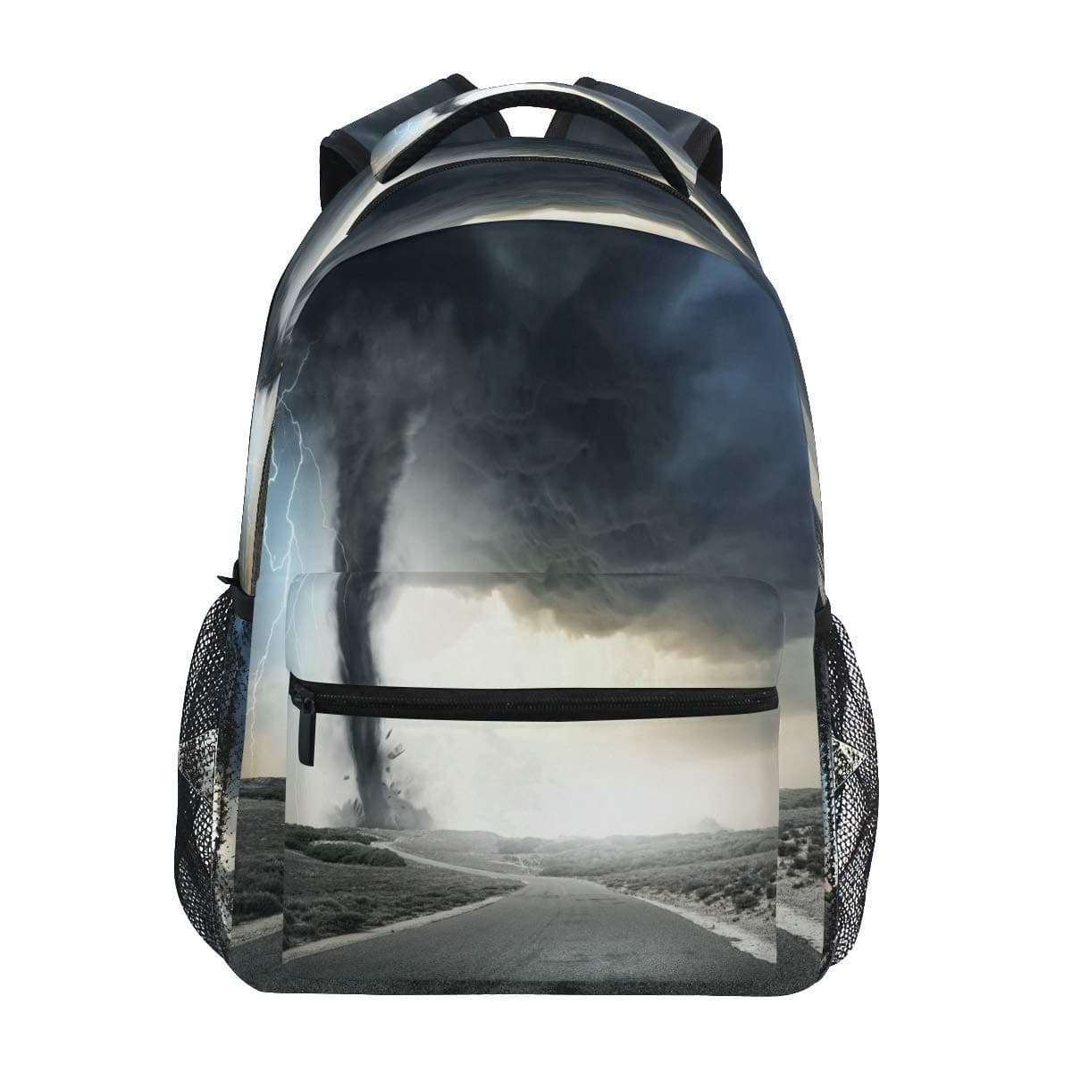 Blueangle Black Tornado Backpack Bookbags Laptop Backpack for Boys Girls Teens, College Backpack Water Resistant Travel Bookbag