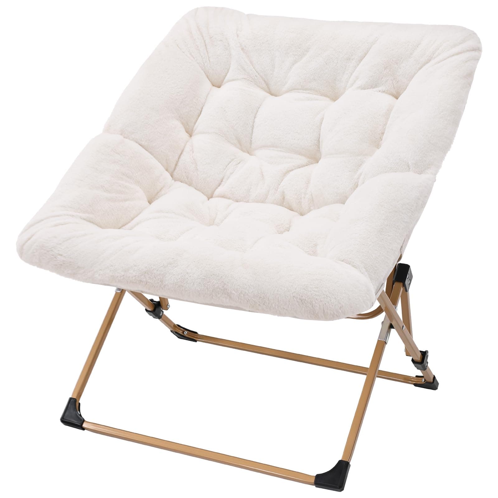 OAKHAM Saucer Chair for Adults, Foldable Comfy Chair for Bedroom
