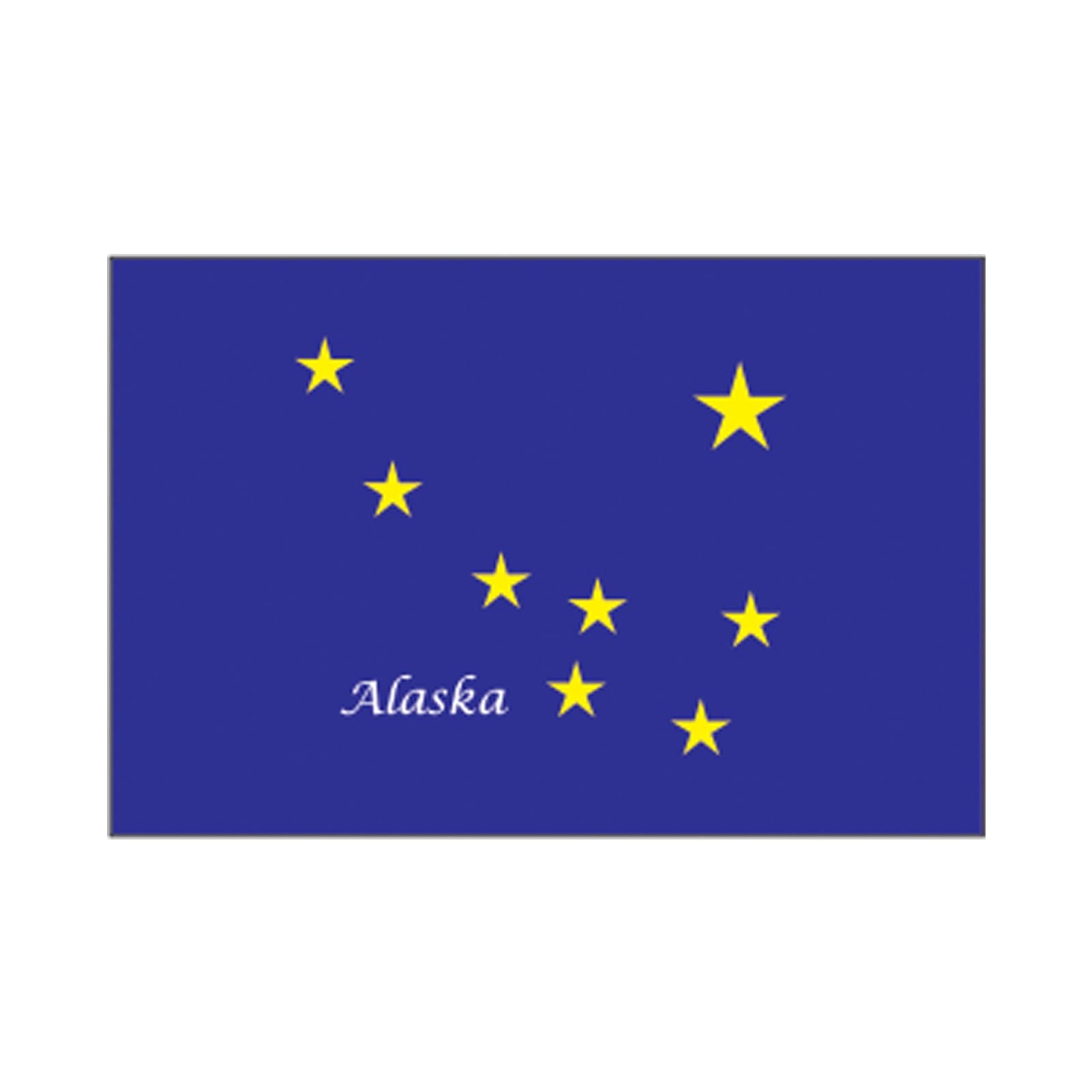 Flag Fridge Refrigerator Magnets - USA States A - M (12-Pack, State: AK Alaska)