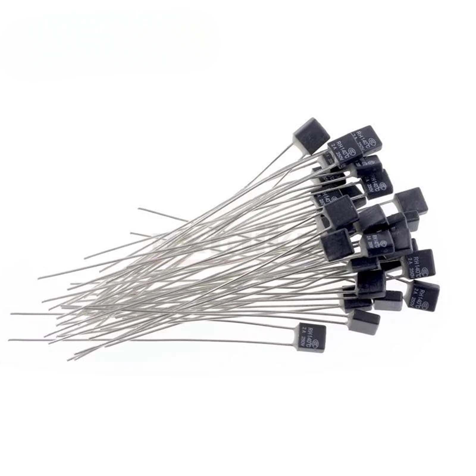 100PCS RH 92 95 102 105 115 120 125 130 135 140 145 150 Degree Thermal Fuse RH Temperature Fuse 2A 250V Fan Motor Thermal Fuse(RH120 Degree)