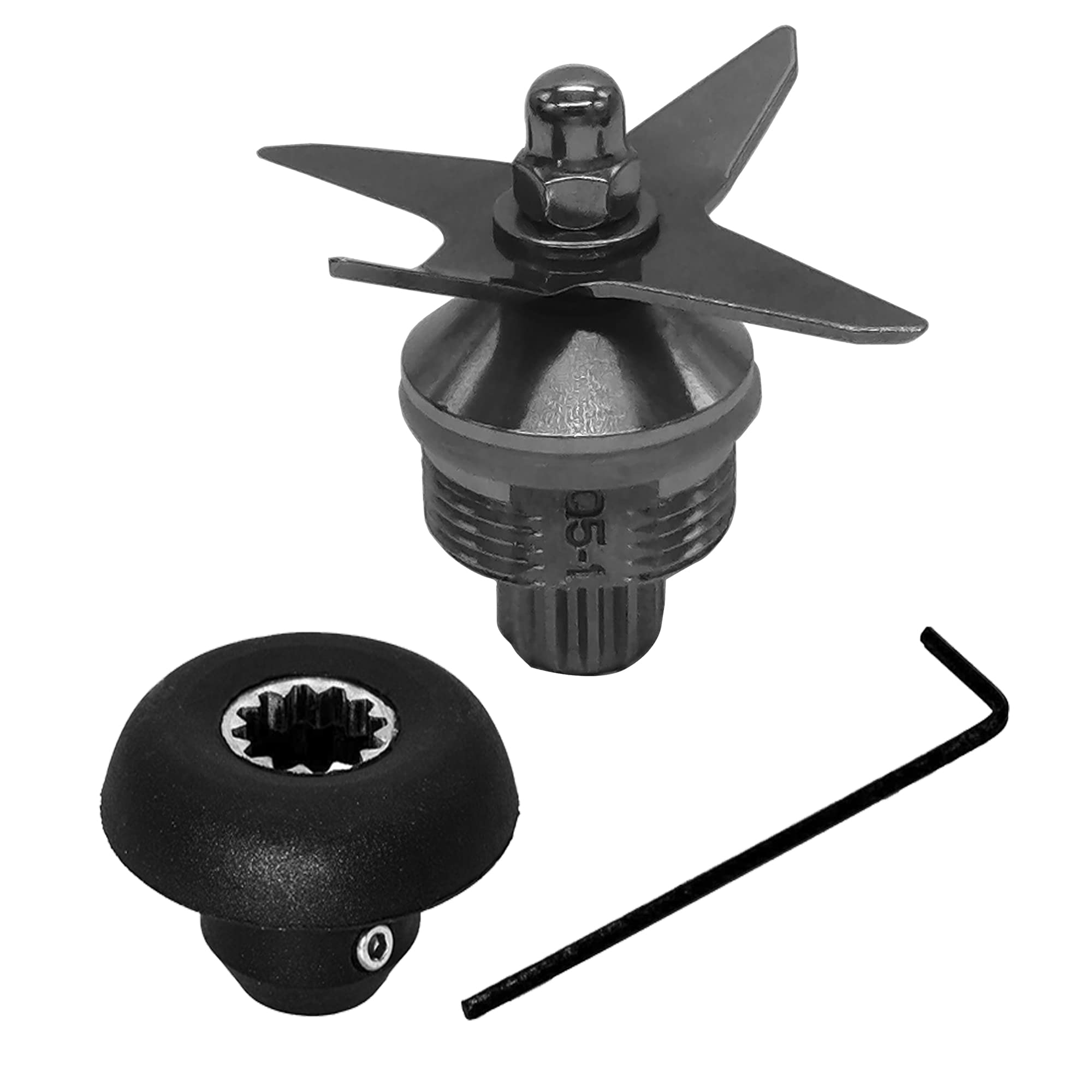 Replacement 001151 DM/TNC Ice Blade and Agitator Kit with drive socket,Compatible with Vitamix 5200 Series Blender Mixer standard household 64 and 32 oz containers, standard commercial 64, 48, and 32 oz containers. (1, (Wet blade+The drive socket)))