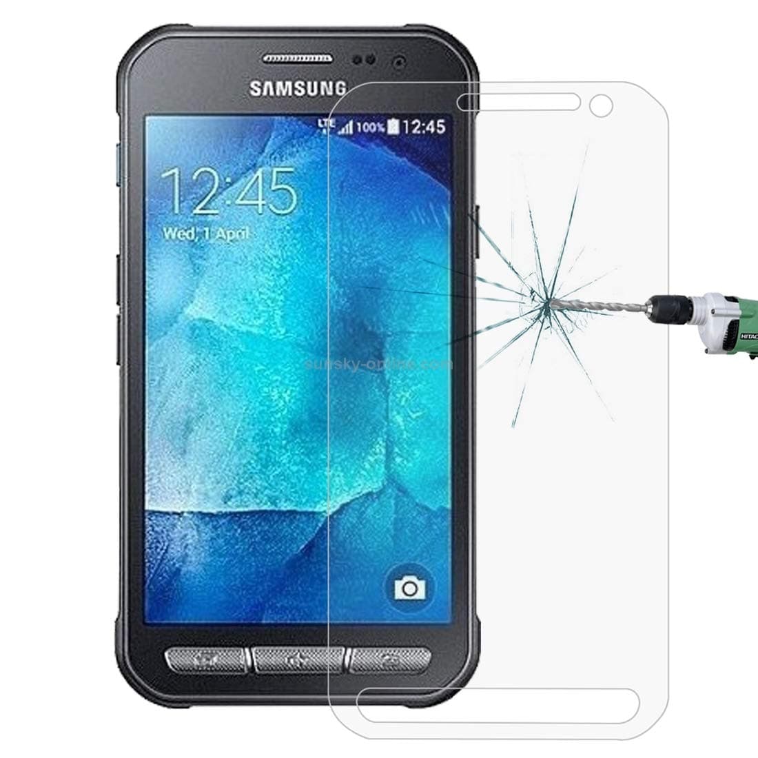 JIANGNIUS 10 PCS for Galaxy Xcover 4 / G390F 0.26mm 9H Surface Hardness Explosion-Proof Non-Full Screen Tempered Glass Screen Film