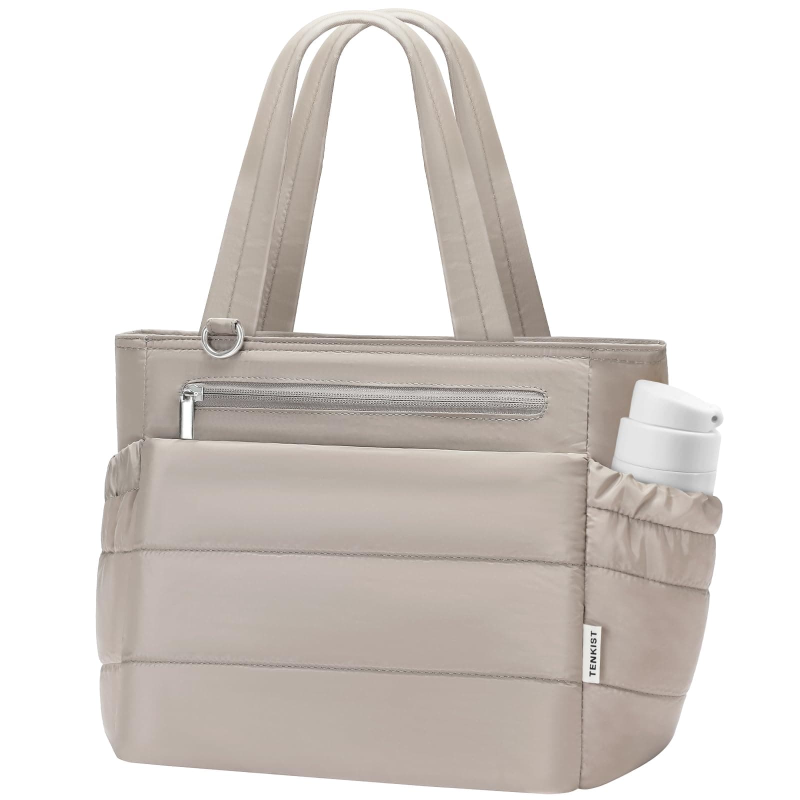 Insulated Lunch Box Women Lightweight Cooler Tote Bag 15 Cans Camel
