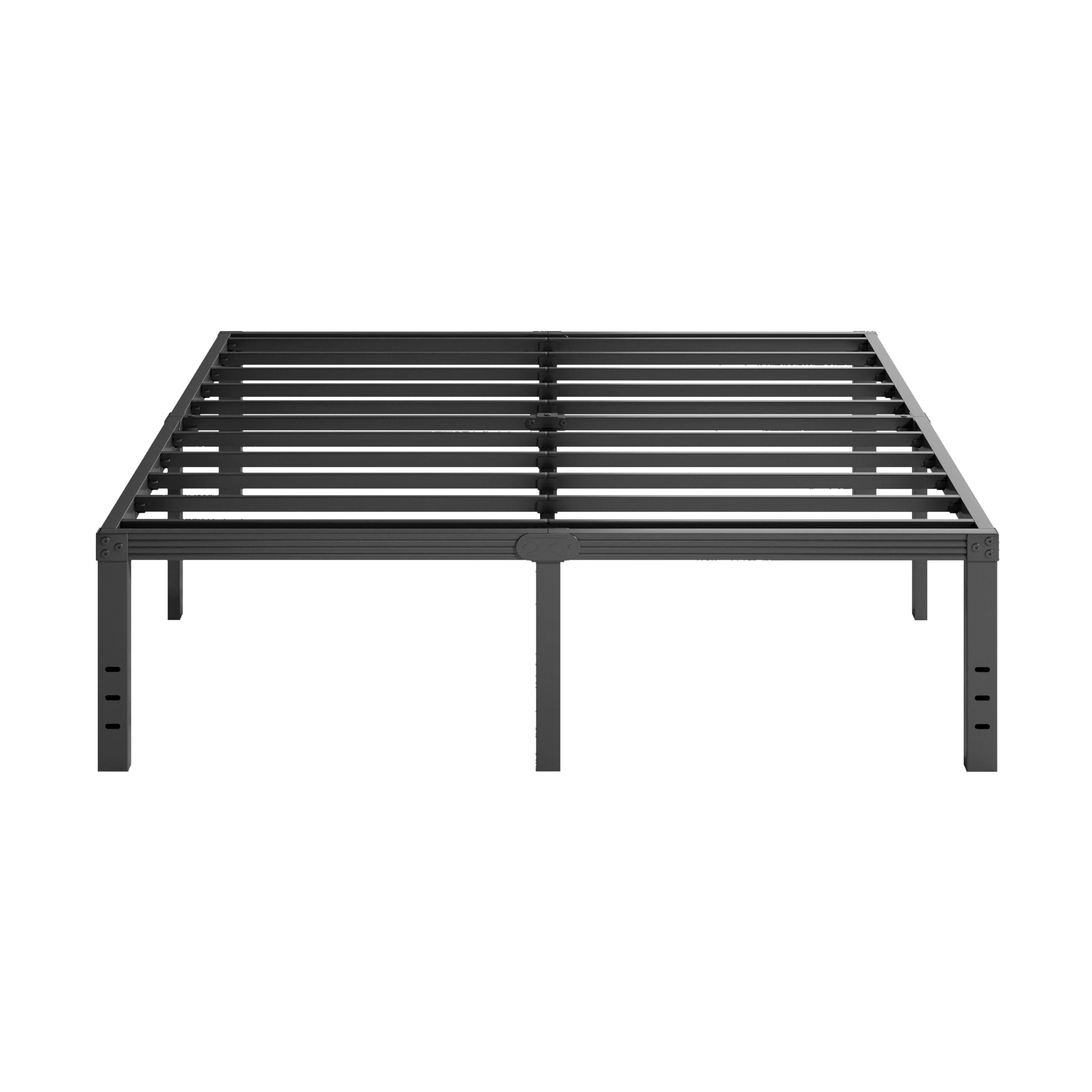 Furnitui 18 Inch High Platform California King Bed Frames, Metal Cal King Bed Frame No Box Spring Needed, Easy Assembly, Noise Free, Sturdy, Black