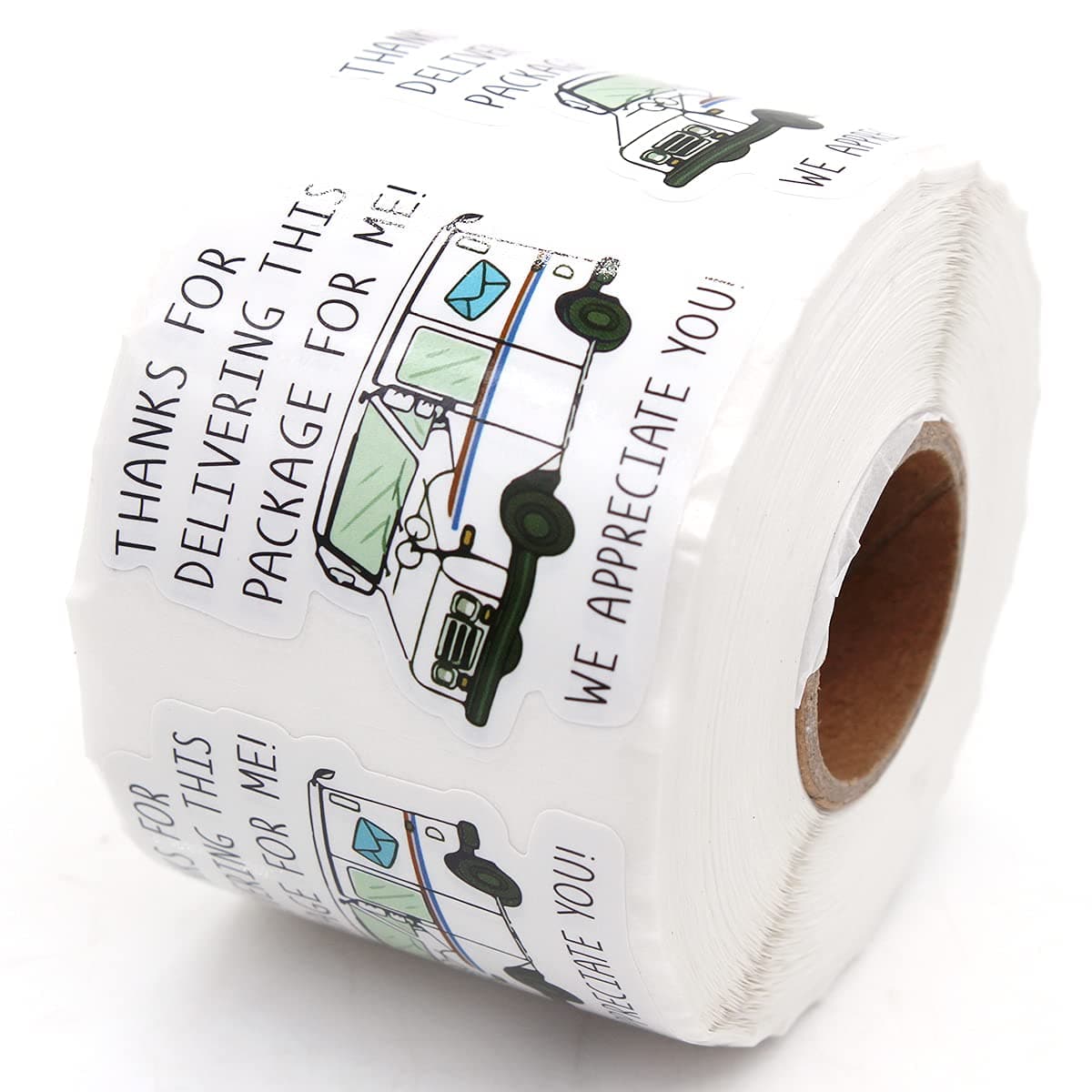 Muminglong 1.5 Inch Thanks for Delivering This Package for Me Sticker,Mail Carrier Sticker,Happy Mail for The Postman, Mail Man,Thank You Sticker,Packaging Sticker, 500 PCS