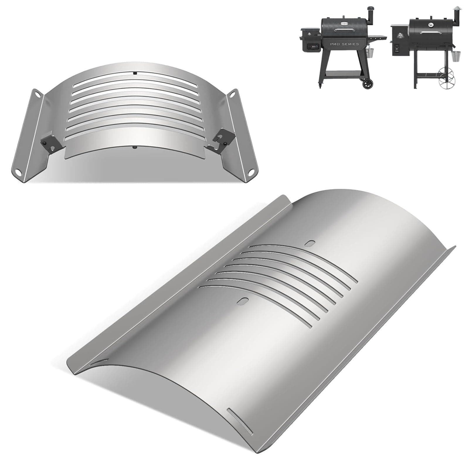 KEESHA Flame Broiler Kit for Pit Boss 820 850 Pellet Grills with Flame Broiler Slide Cover Replacement Parts for Pit Boss 820D3, 820CS1, 850PS2, 820FB1, 820ME and 850PS2, 850CS1, 850G