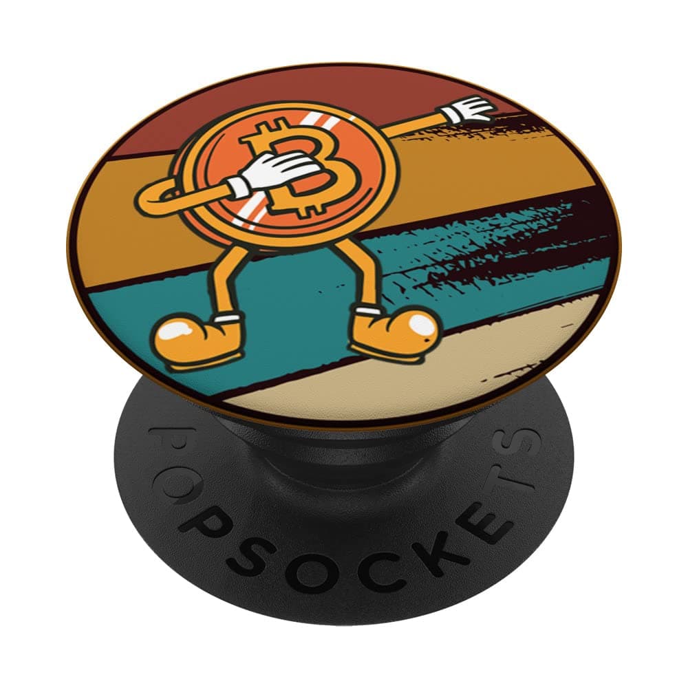Bitcoin Dabbing Funny BTC PopSockets Swappable PopGrip