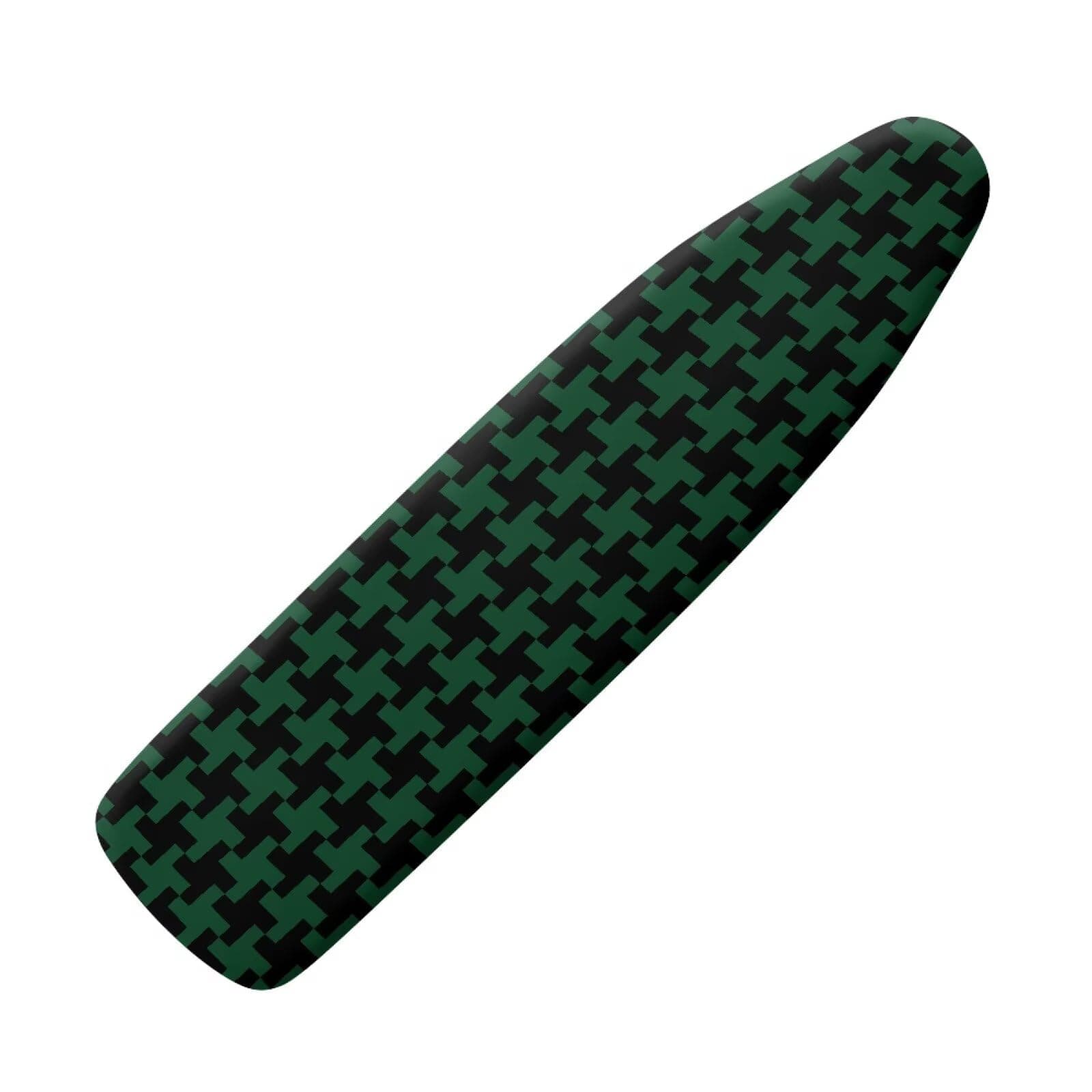 ZCFYGDX Houndstooth Print Ironing Board Cover & Pad - 14 x 45 inch Elastic Edge 3 Bottom Nylon Buckle Straps, Stain Resistant & Resistant Scorch, Easy Installation Black Green Print Decorative