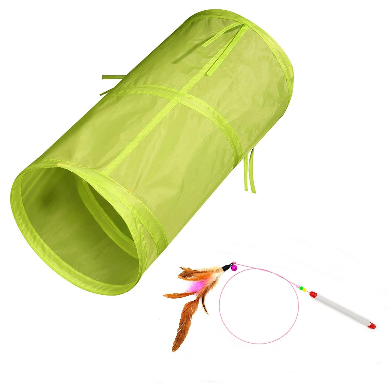 iCAGY Cat Tunnel for Indoor Small Cats Kittens Rabbits, Foldable Tube Toys