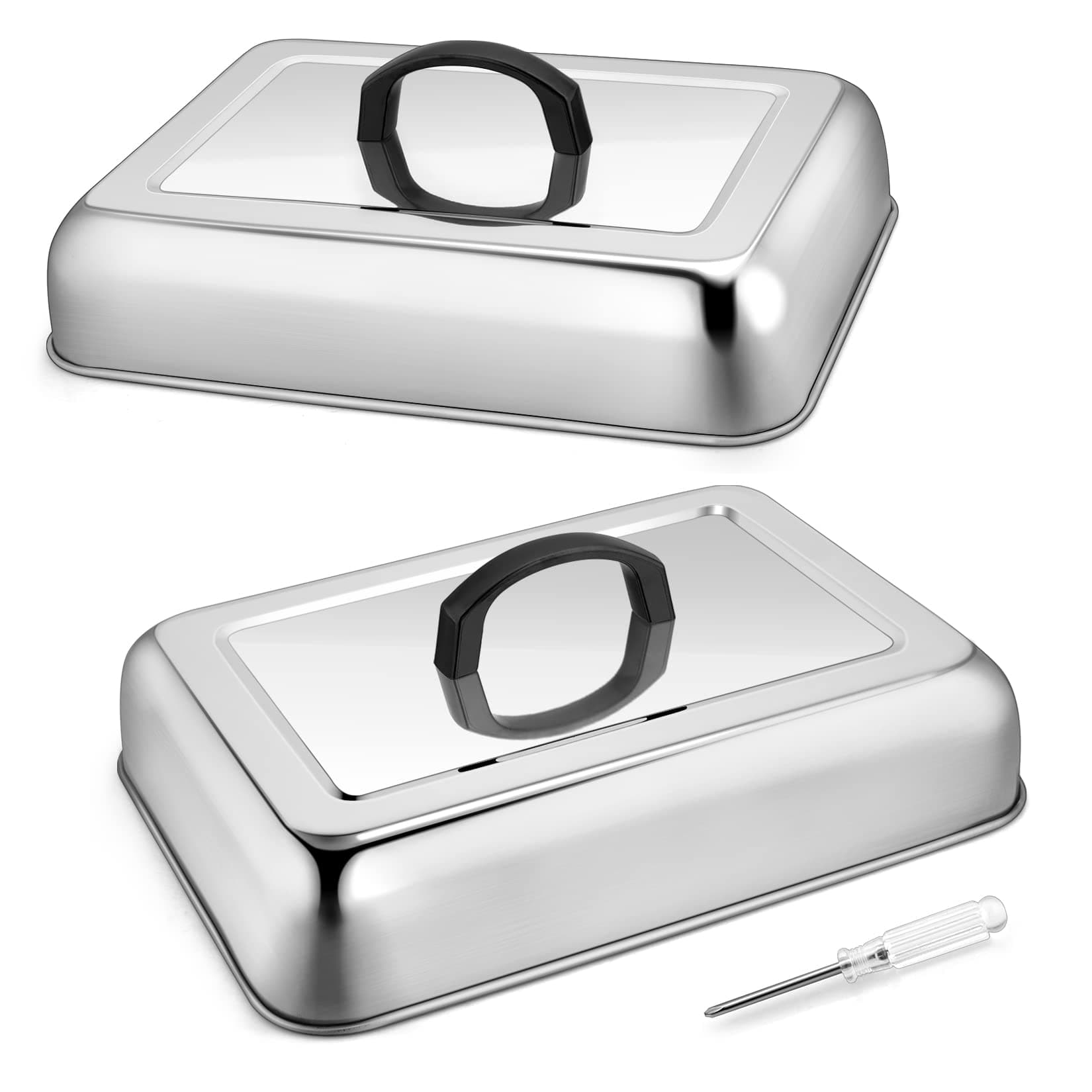 Joyfair Basting Cover Melting Dome for Blackstone Griddle (No Vent, 2Pcs)